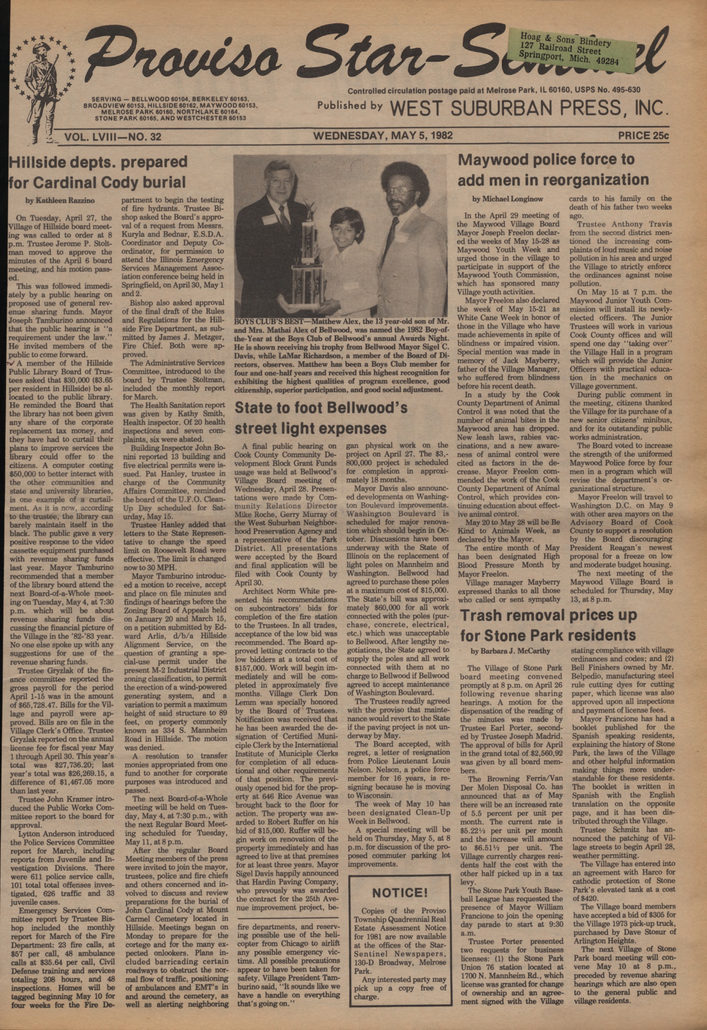 Proviso Star-Sentinel – 19820505
