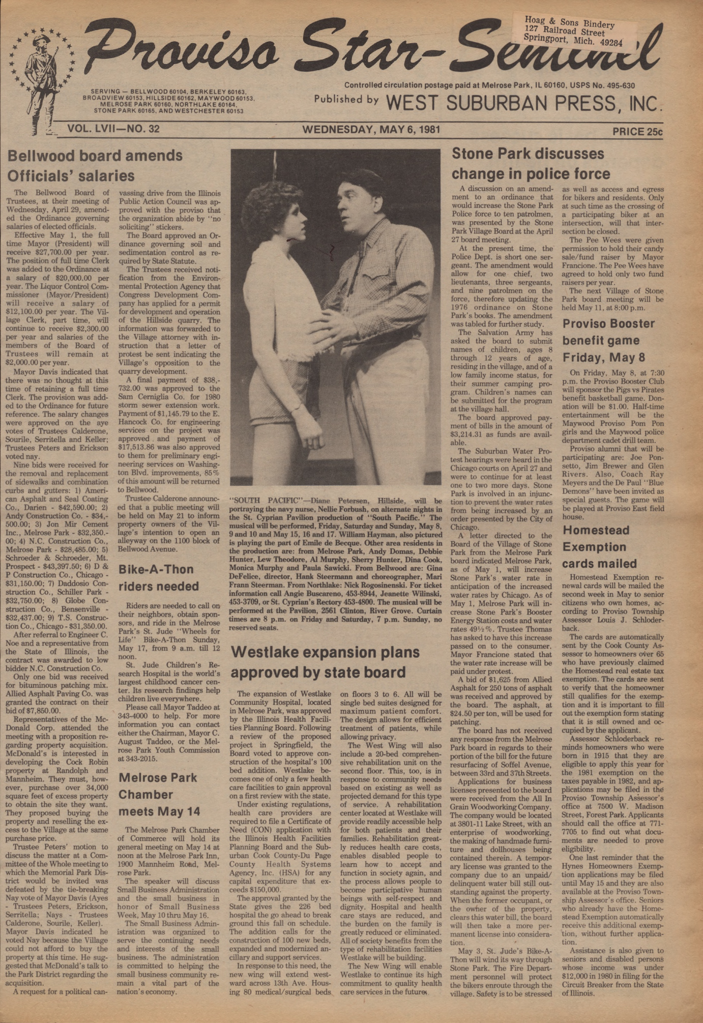 Proviso Star-Sentinel – 19810506