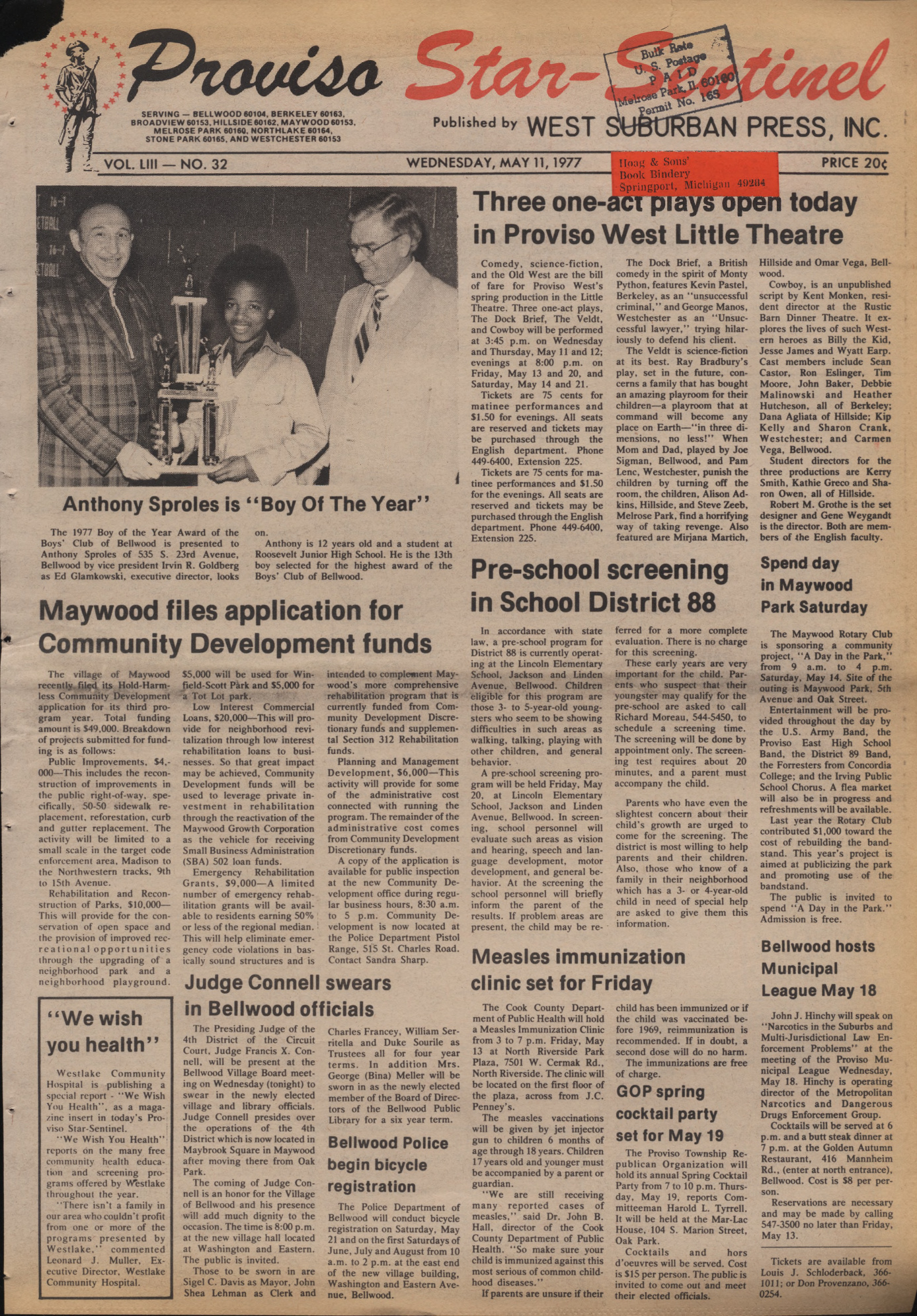 Proviso Star-Sentinel – 19770511