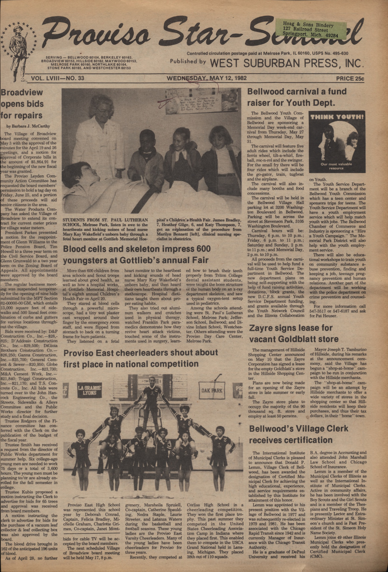 Proviso Star-Sentinel – 19820512