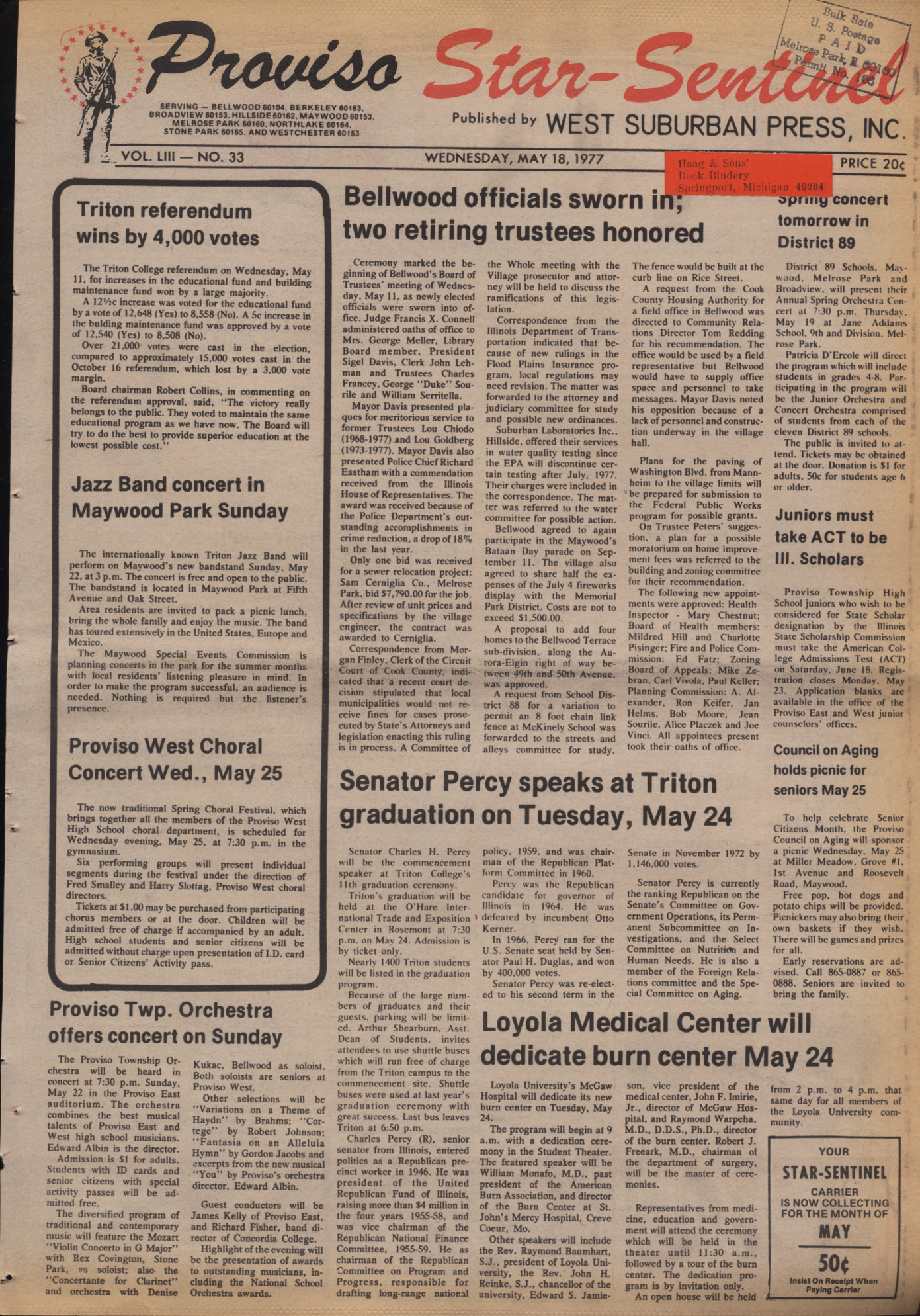 Proviso Star-Sentinel – 19770518