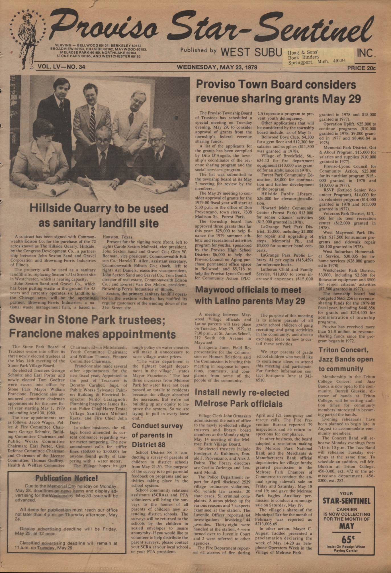Proviso Star-Sentinel – 19790523