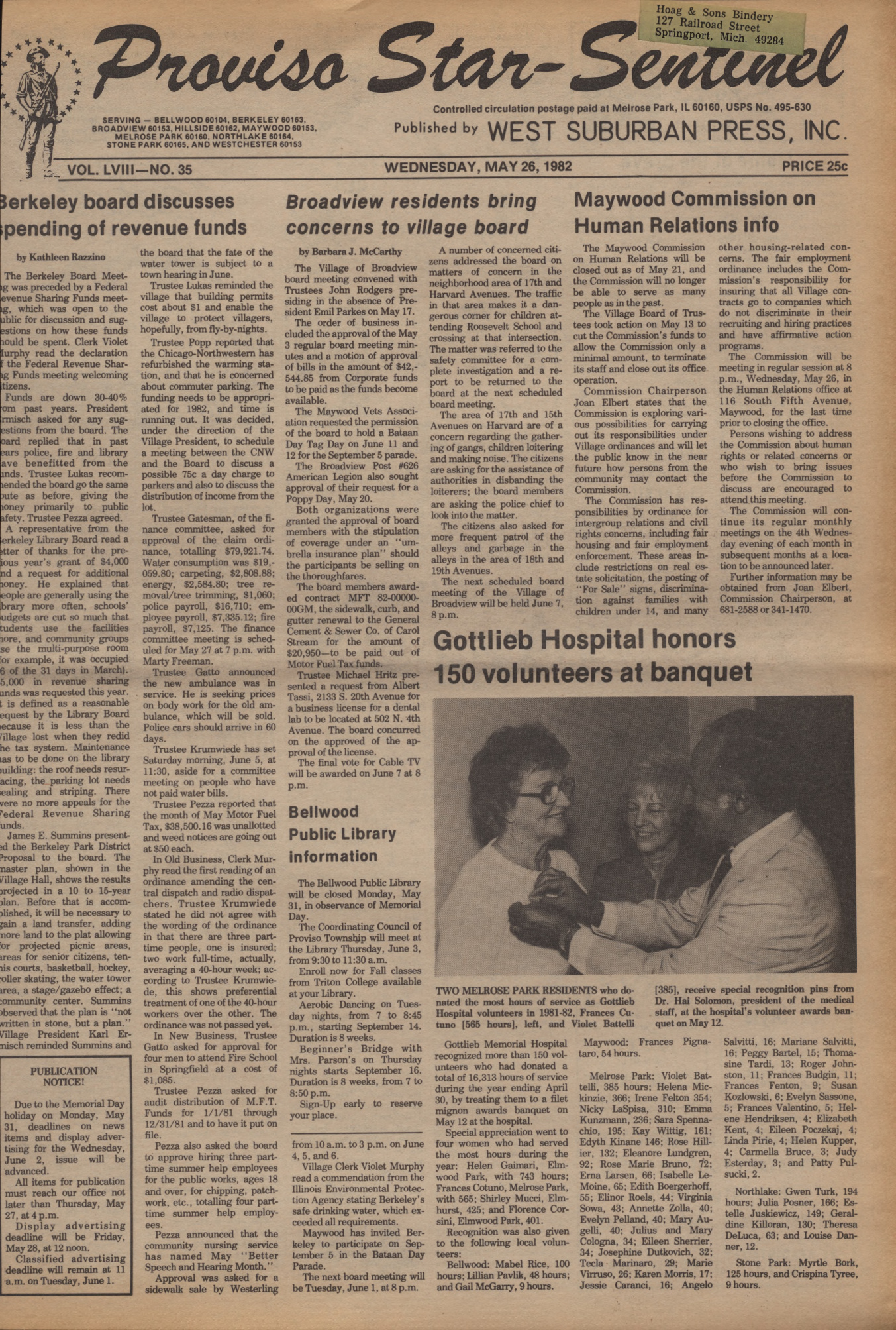 Proviso Star-Sentinel – 19820526