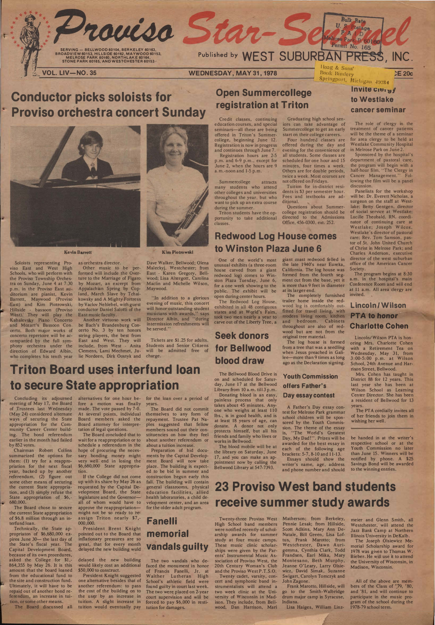 Proviso Star-Sentinel – 19780531