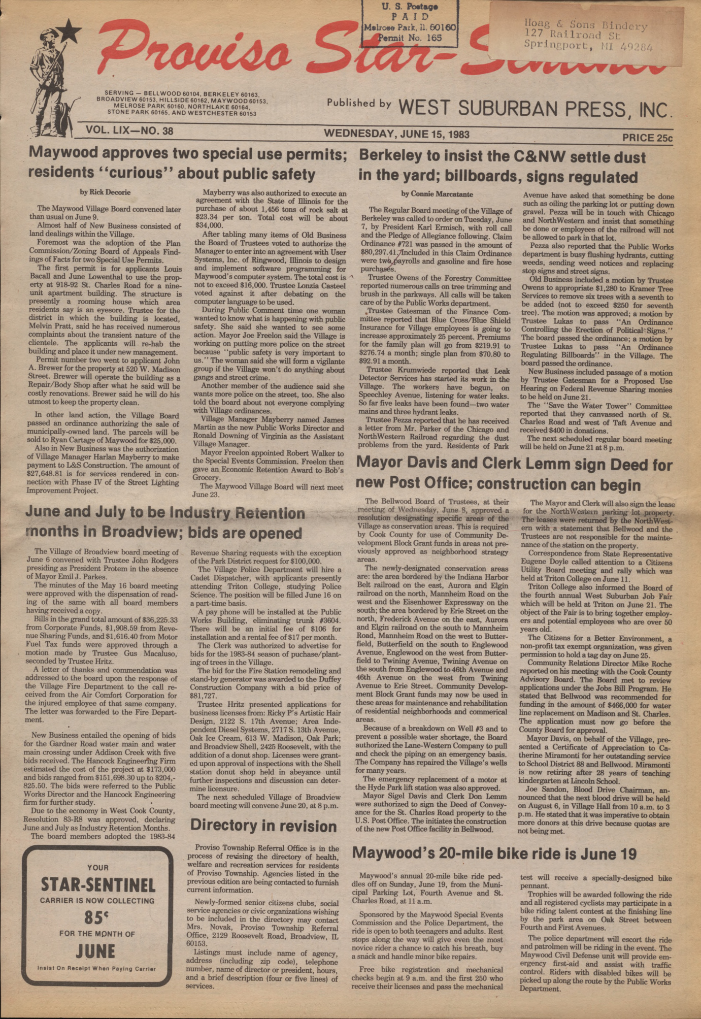 Proviso Star-Sentinel – 19830615