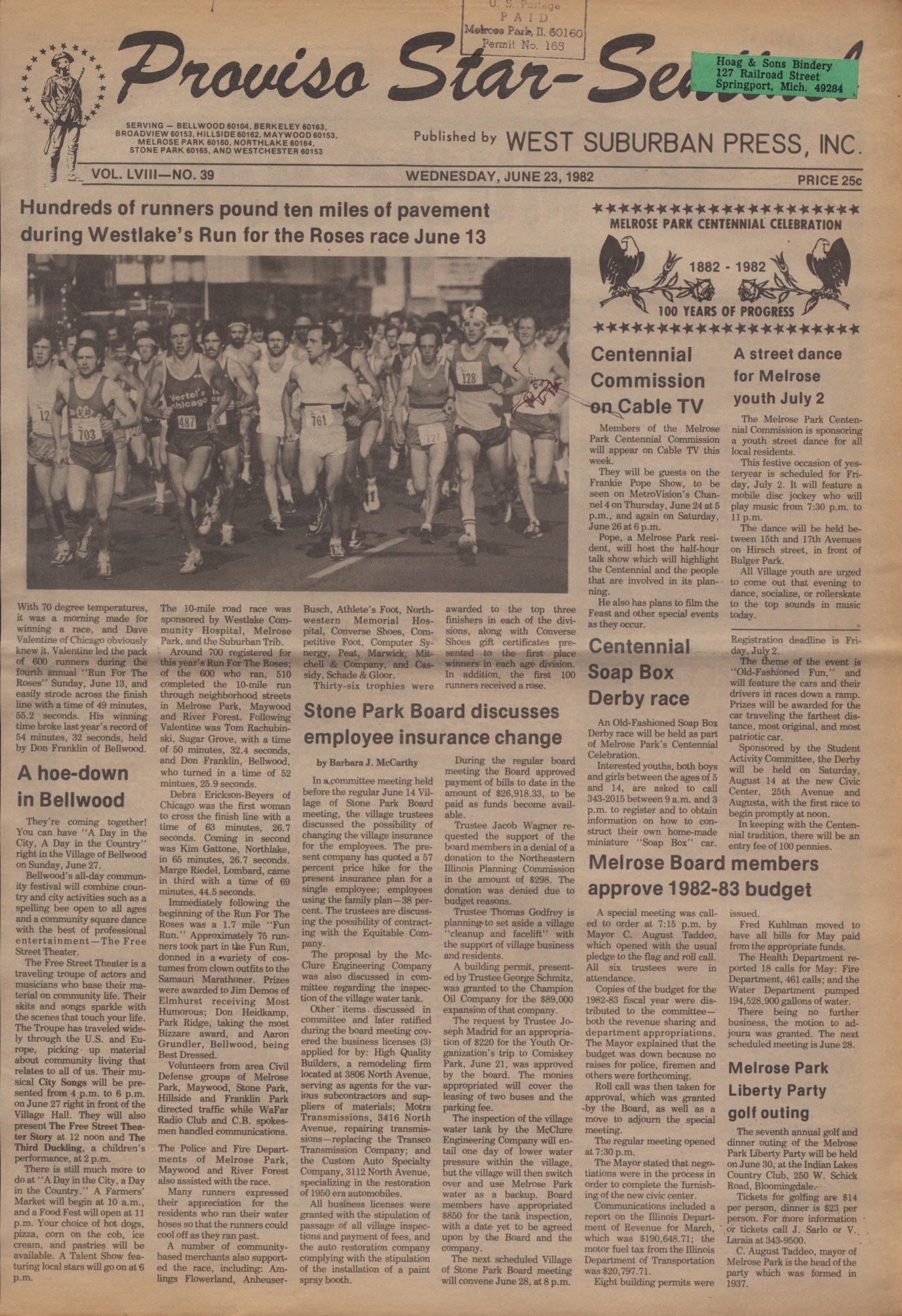 Proviso Star-Sentinel – 19820623