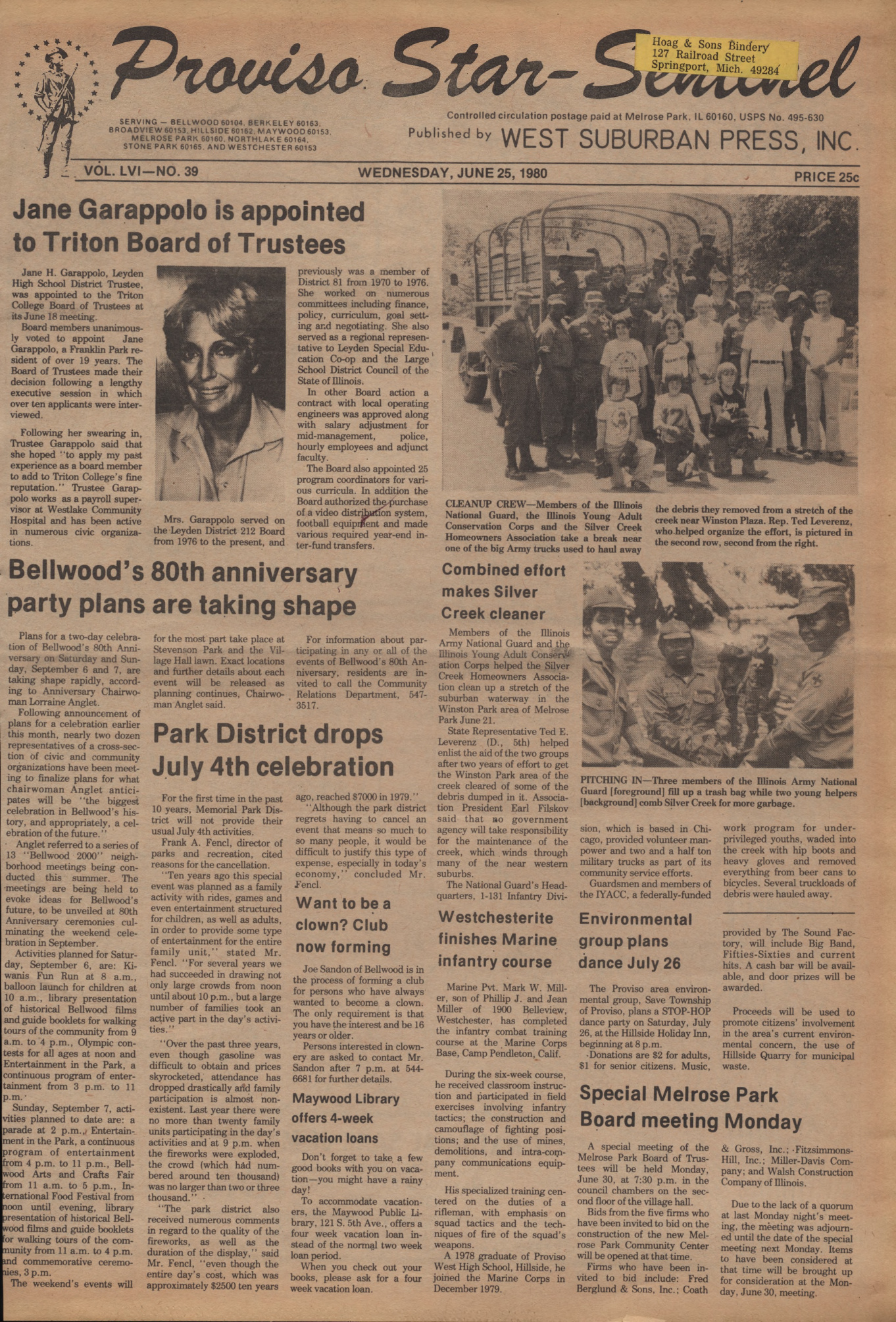 Proviso Star-Sentinel – 19800625