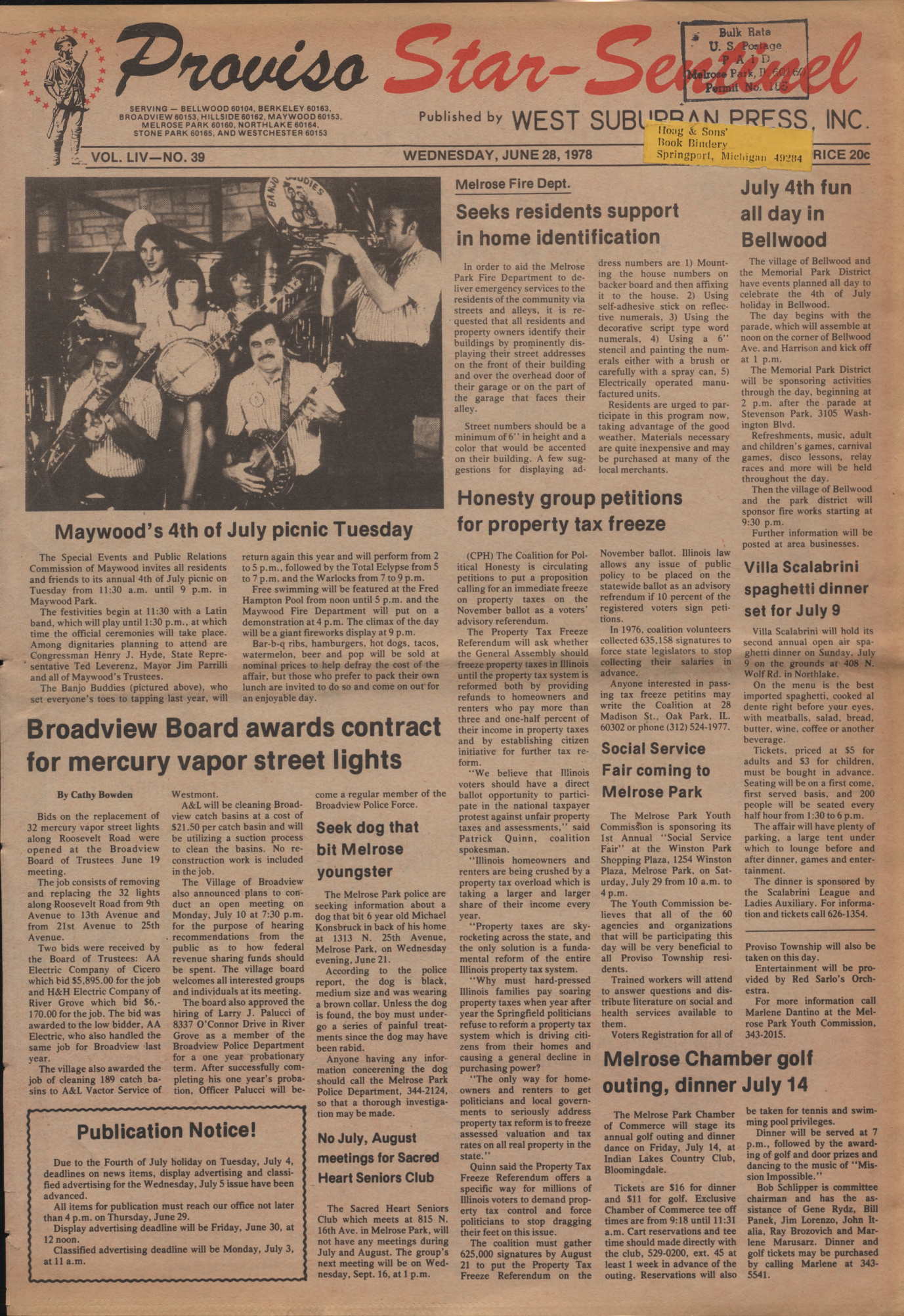 Proviso Star-Sentinel – 19780628