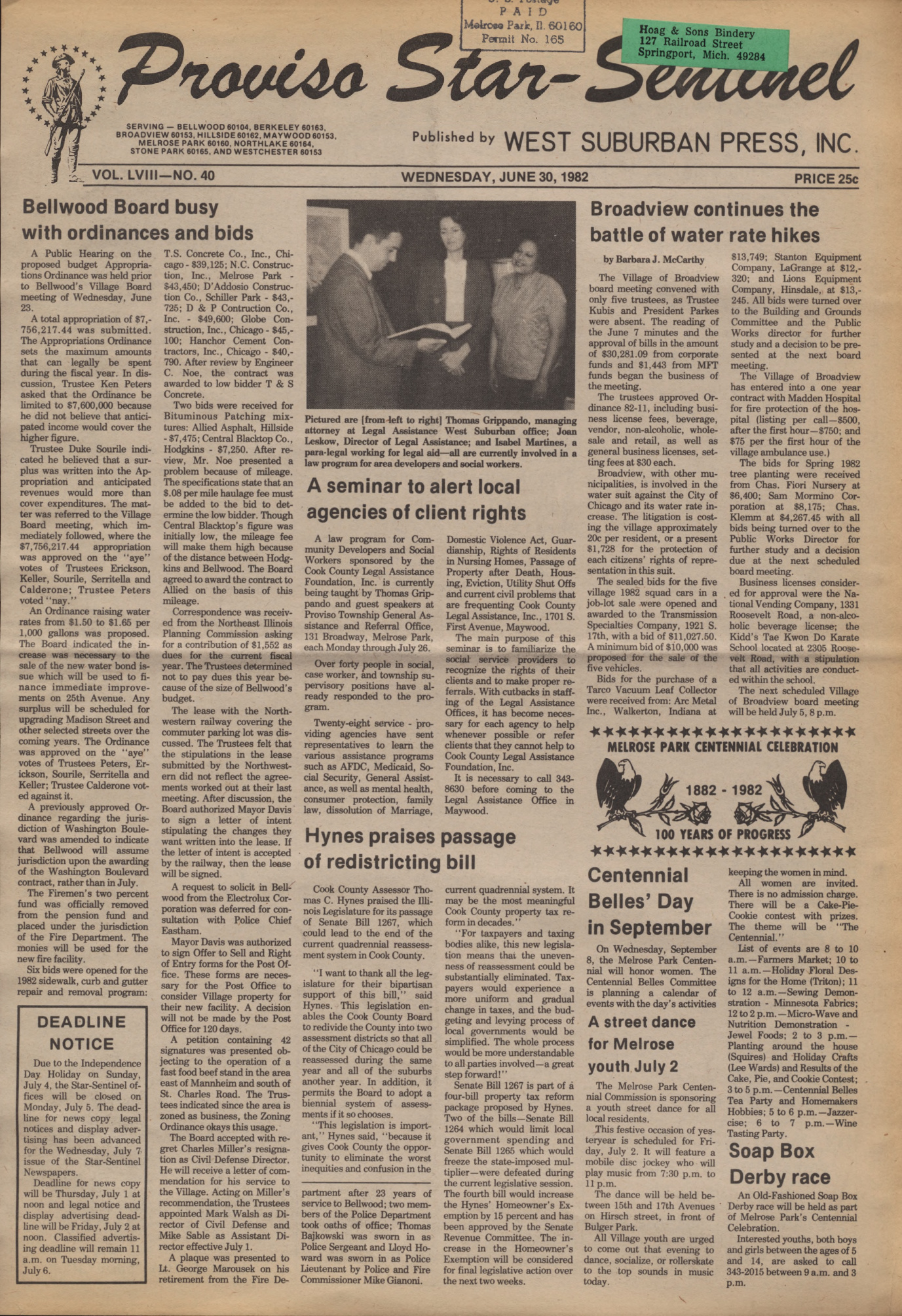 Proviso Star-Sentinel – 19820630