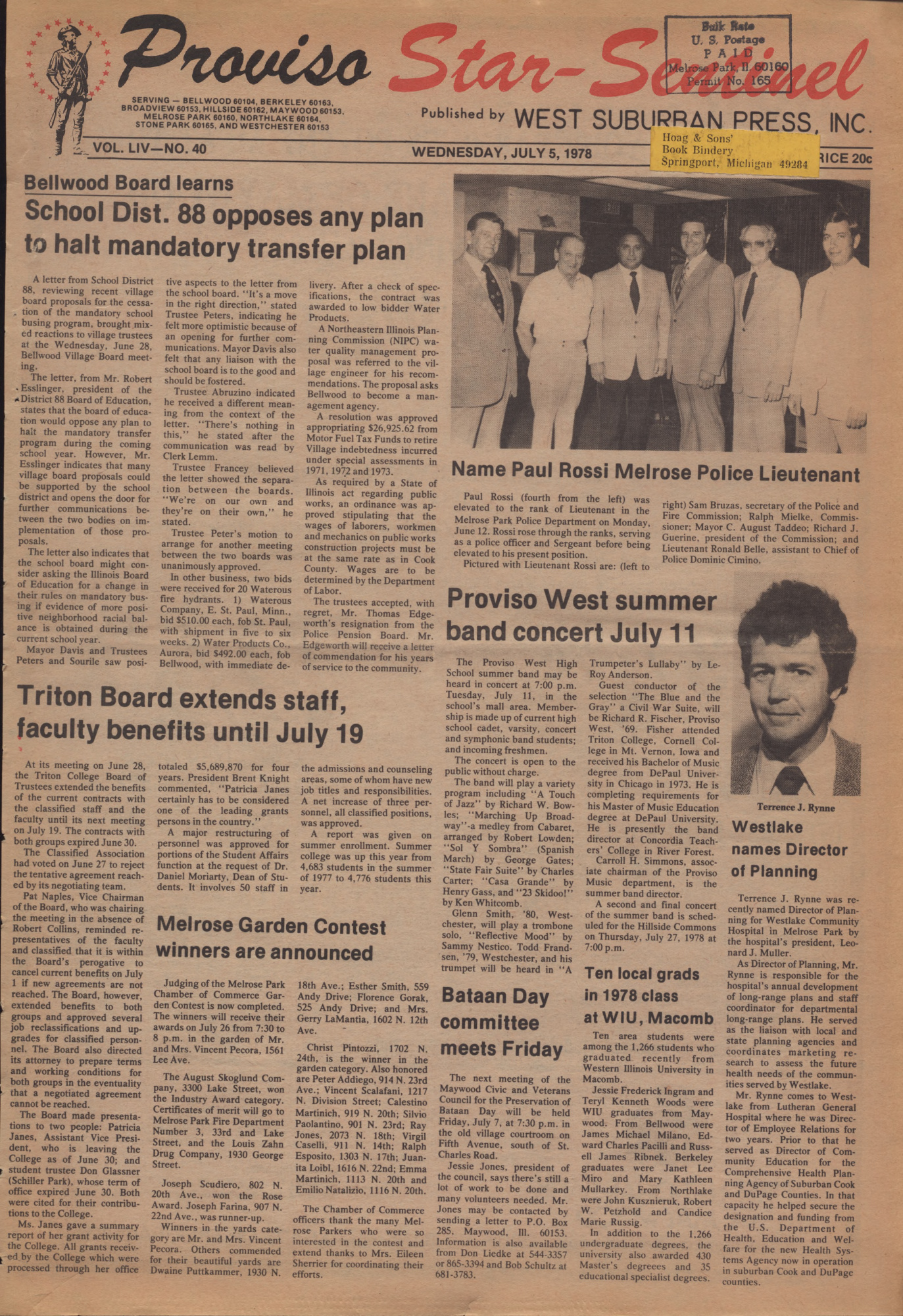 Proviso Star-Sentinel – 19780705