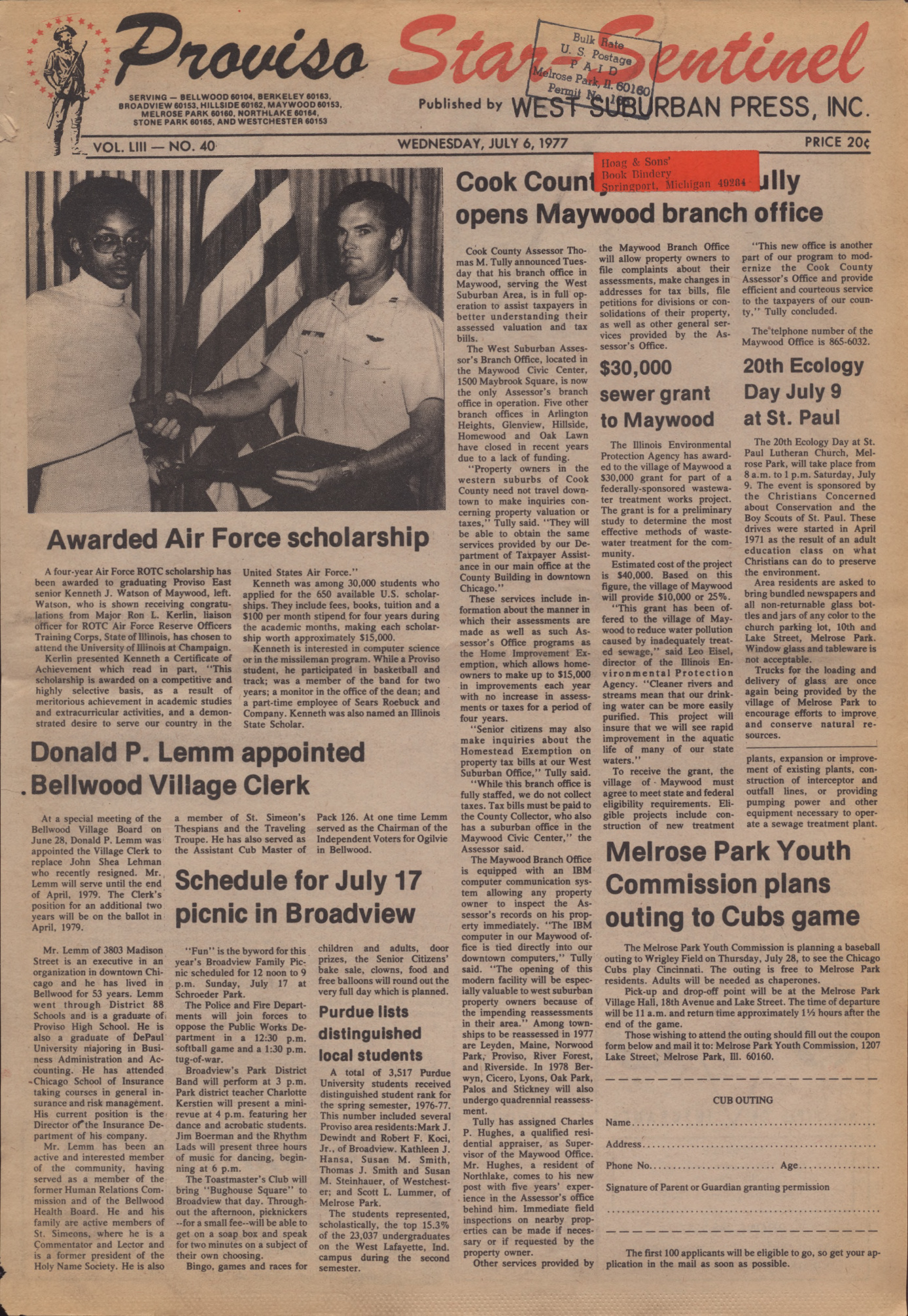 Proviso Star-Sentinel – 19770706
