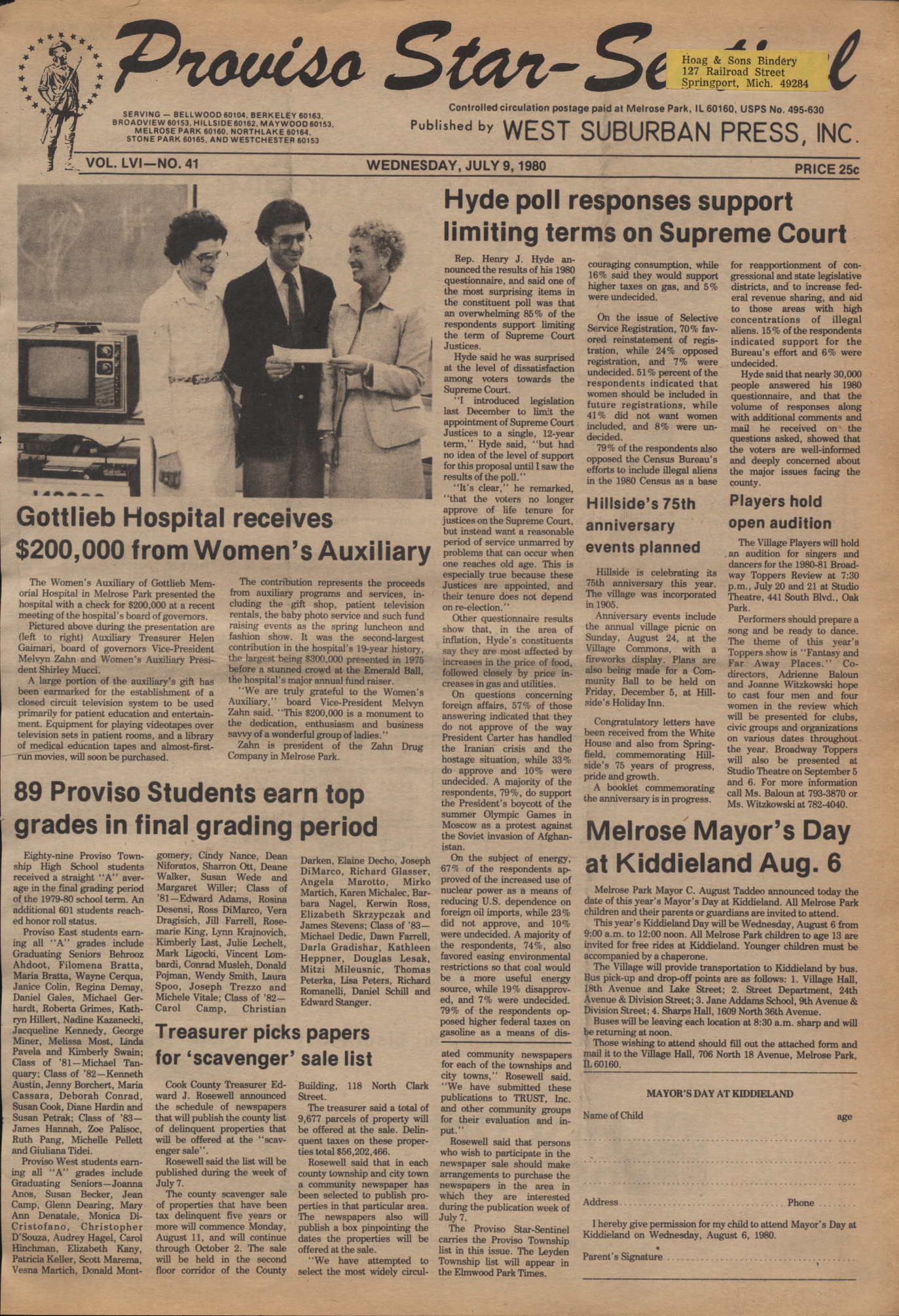 Proviso Star-Sentinel – 19800709