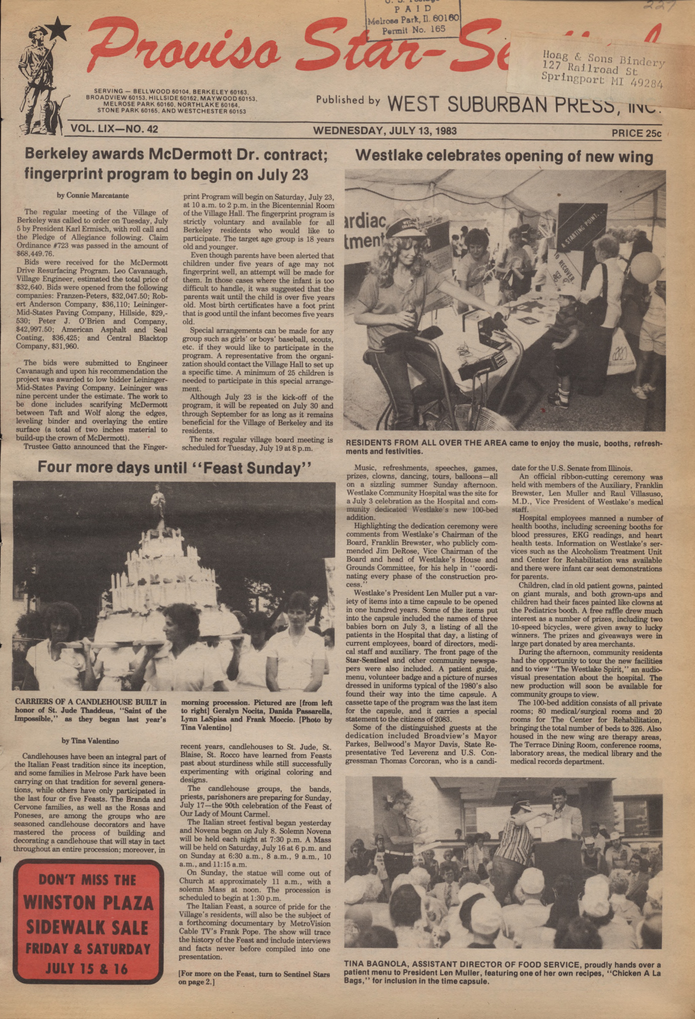 Proviso Star-Sentinel – 19830713
