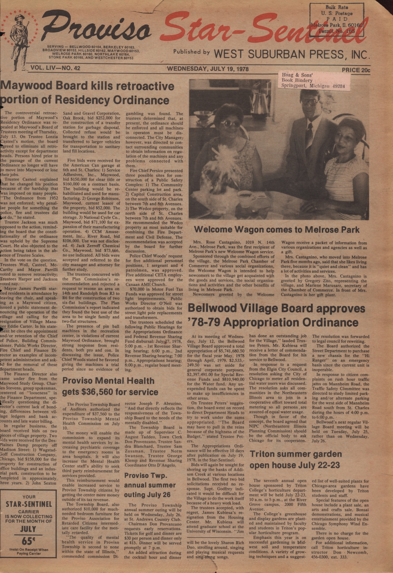 Proviso Star-Sentinel – 19780719