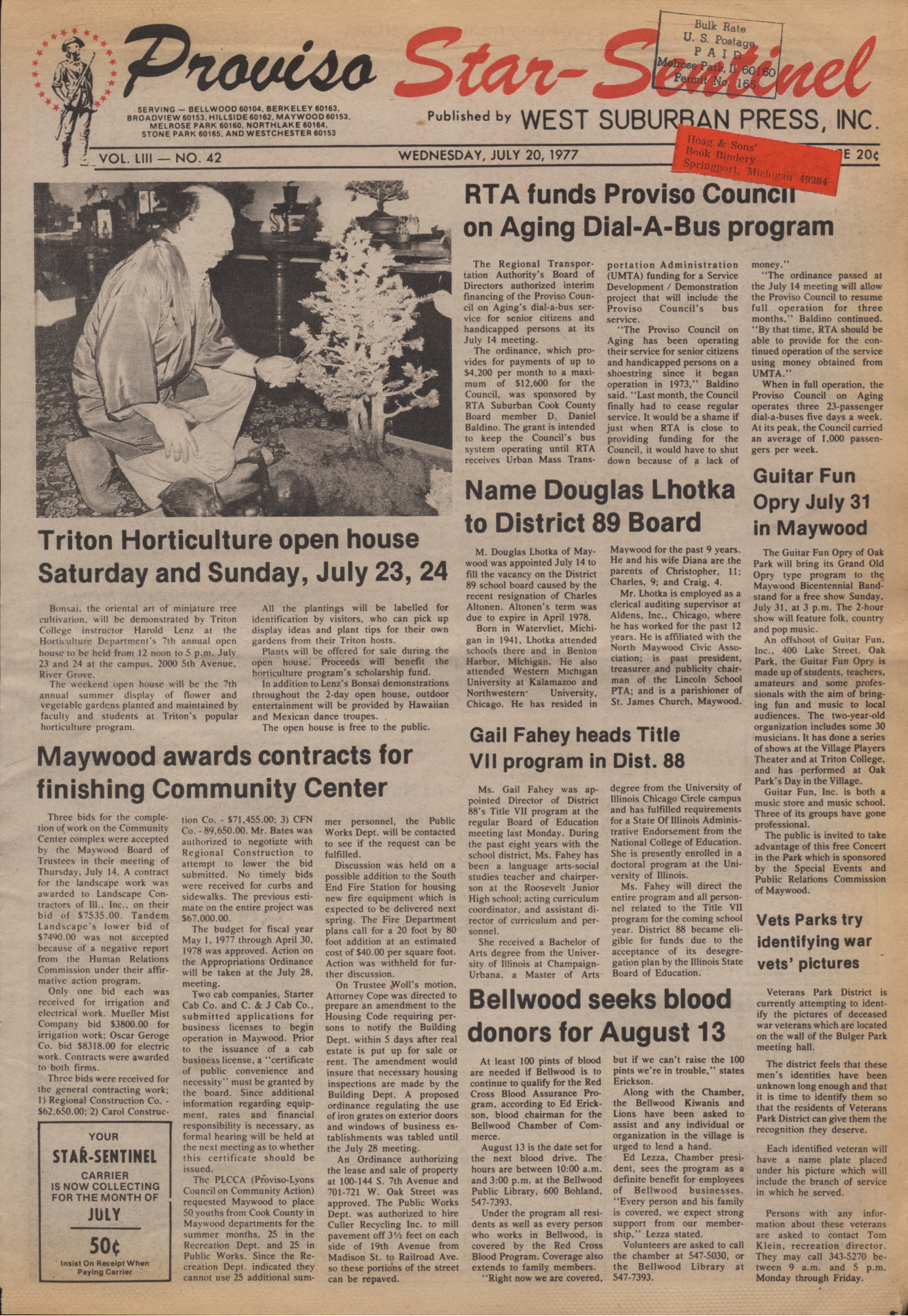 Proviso Star-Sentinel – 19770720