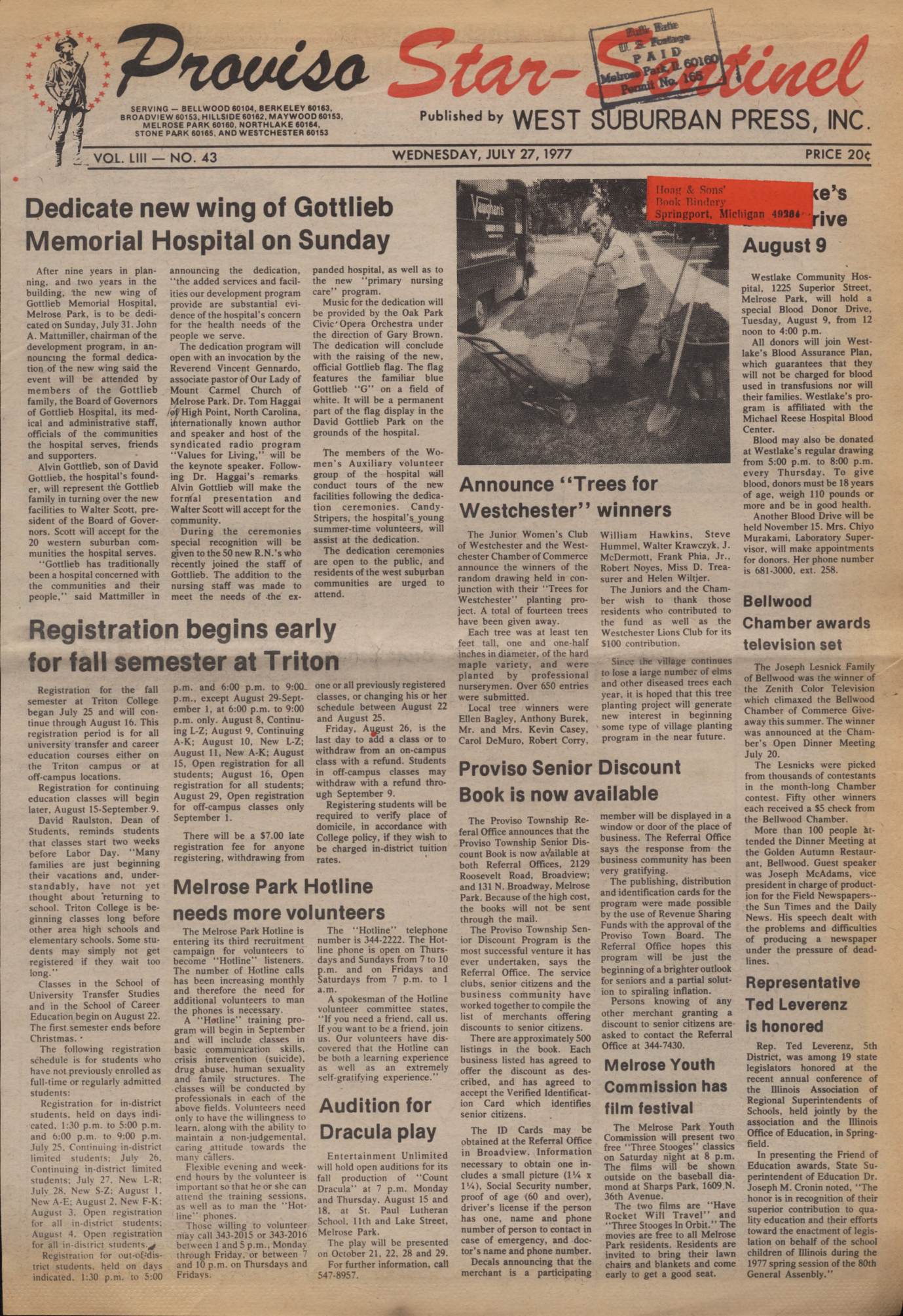 Proviso Star-Sentinel – 19770727