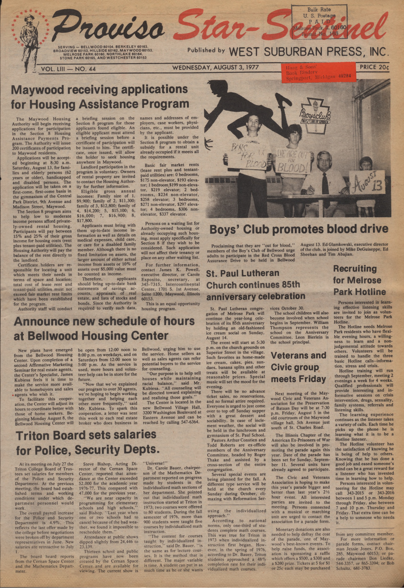 Proviso Star-Sentinel – 19770803