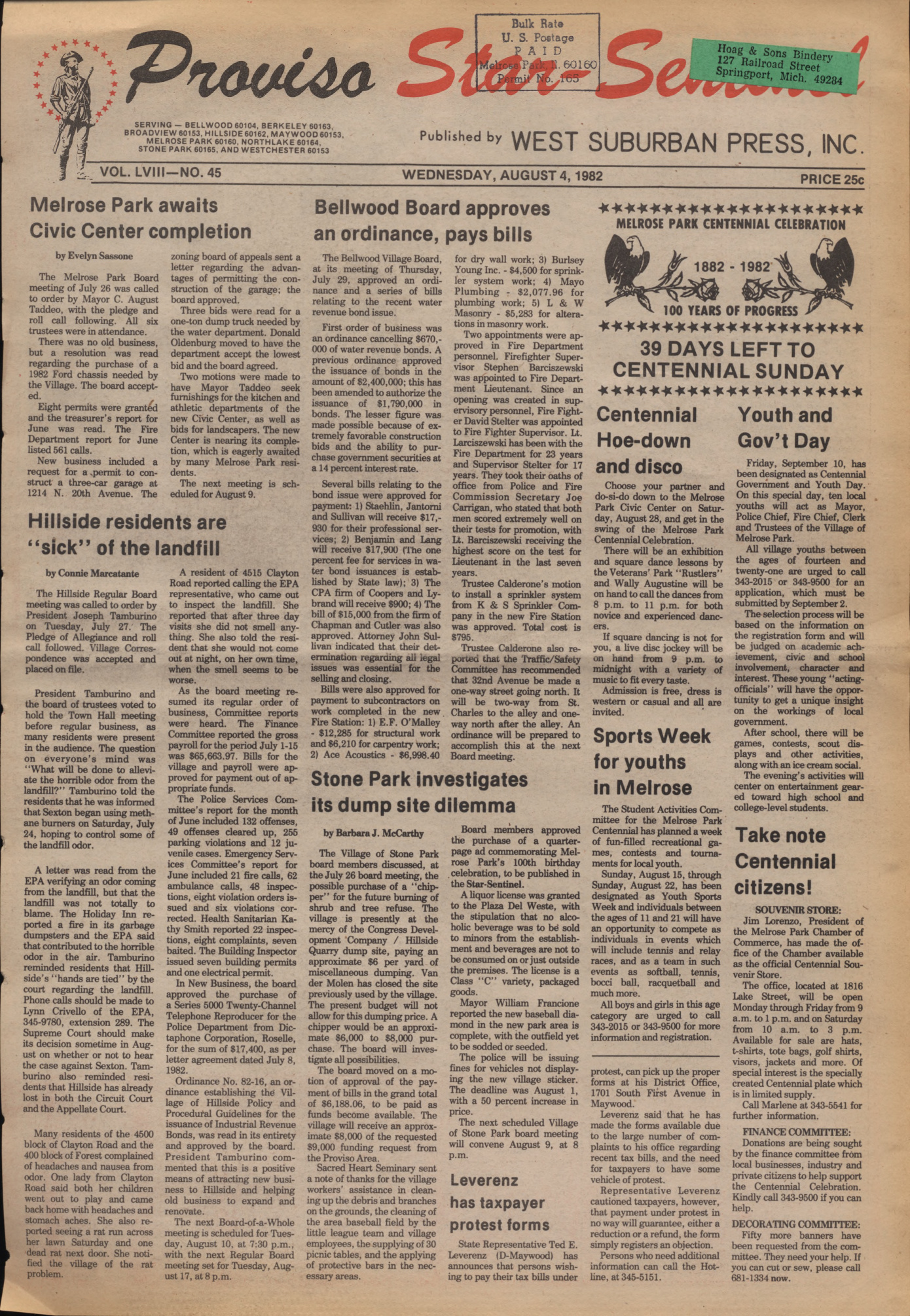 Proviso Star-Sentinel – 19820804