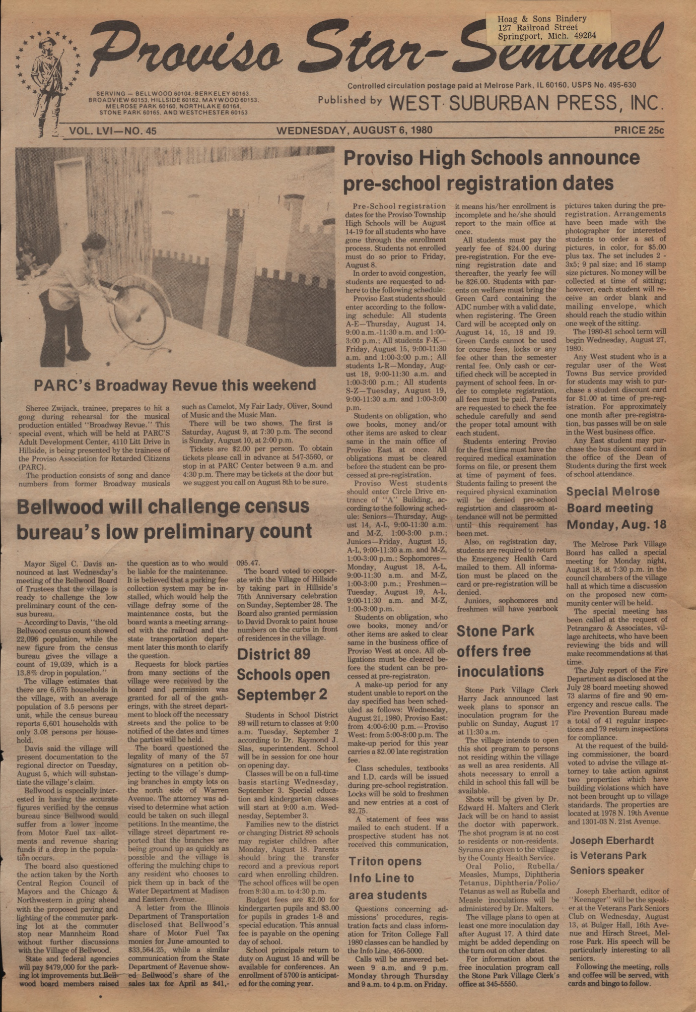 Proviso Star-Sentinel – 19800806