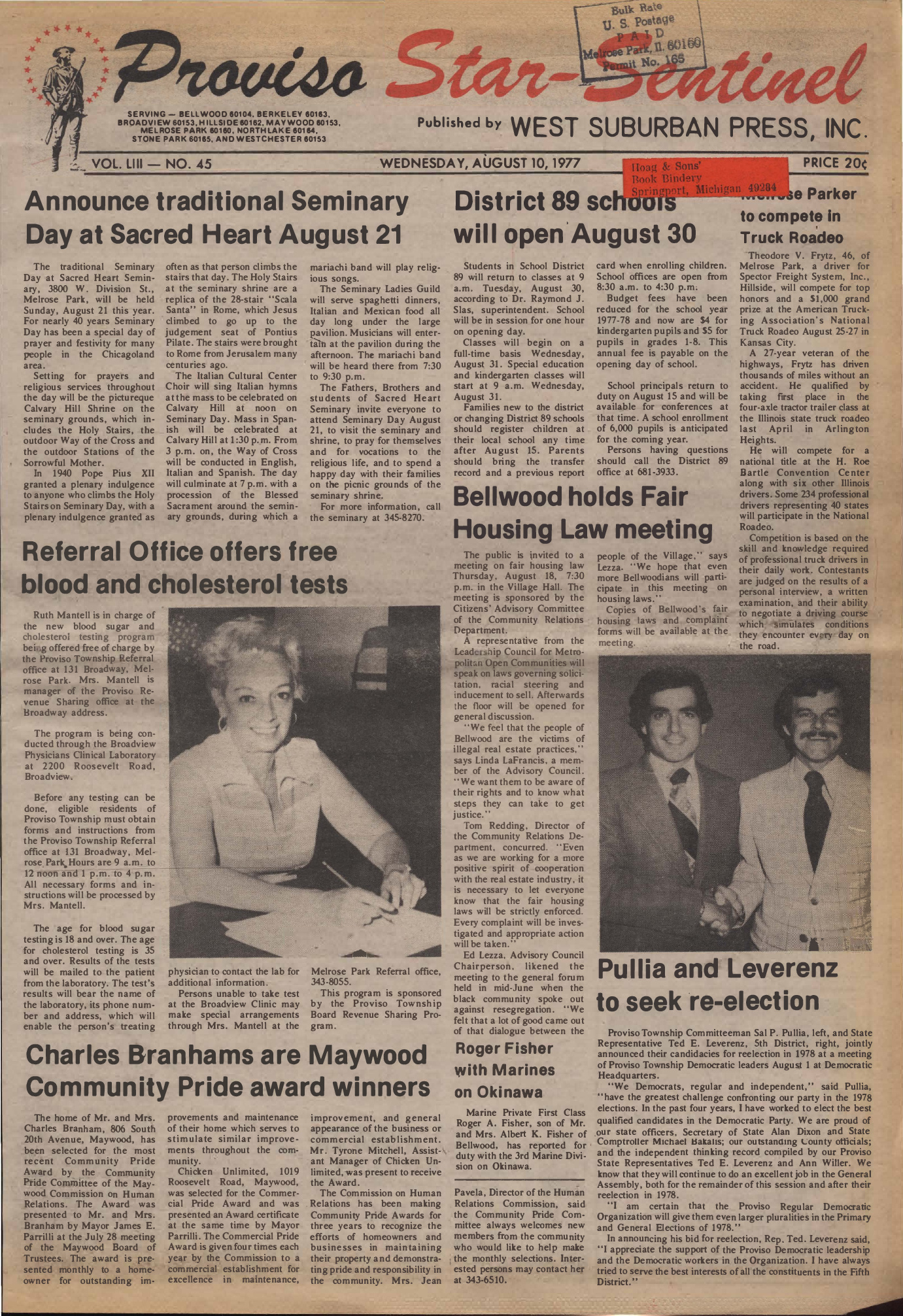 Proviso Star-Sentinel – 19770810