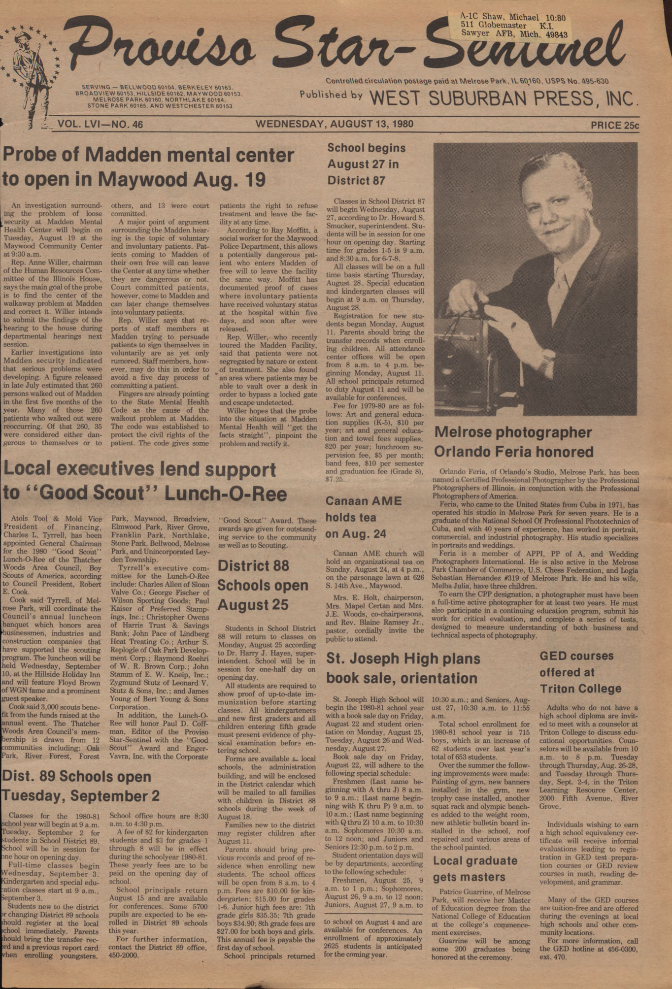 Proviso Star-Sentinel – 19800813