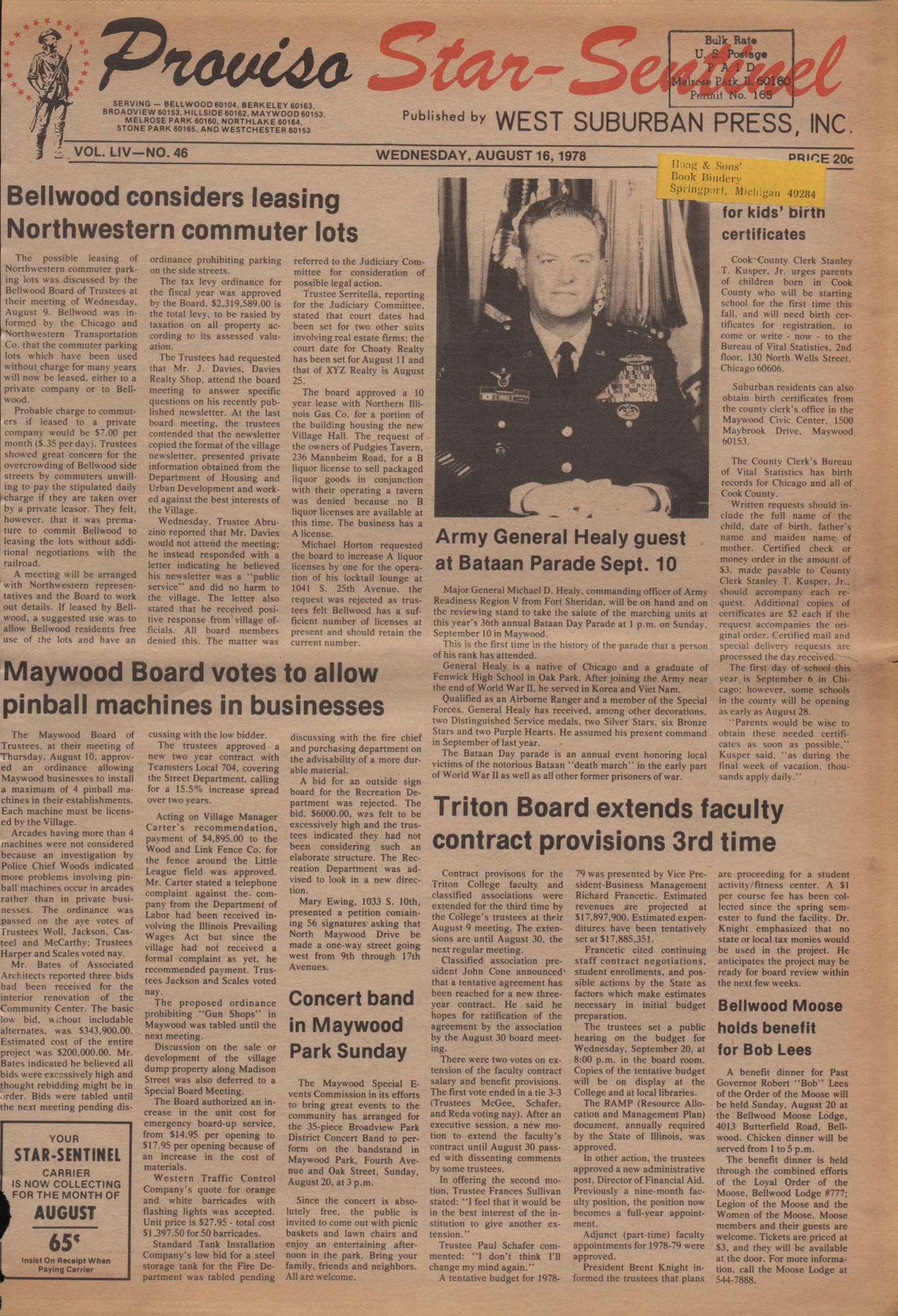 Proviso Star-Sentinel – 19780816