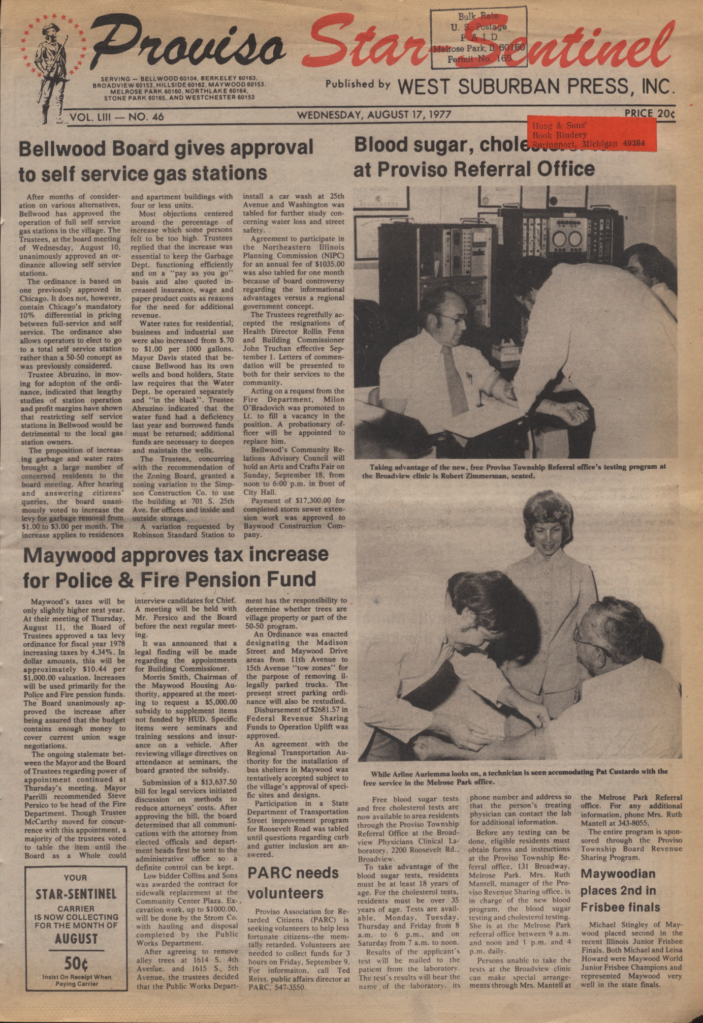 Proviso Star-Sentinel – 19770817