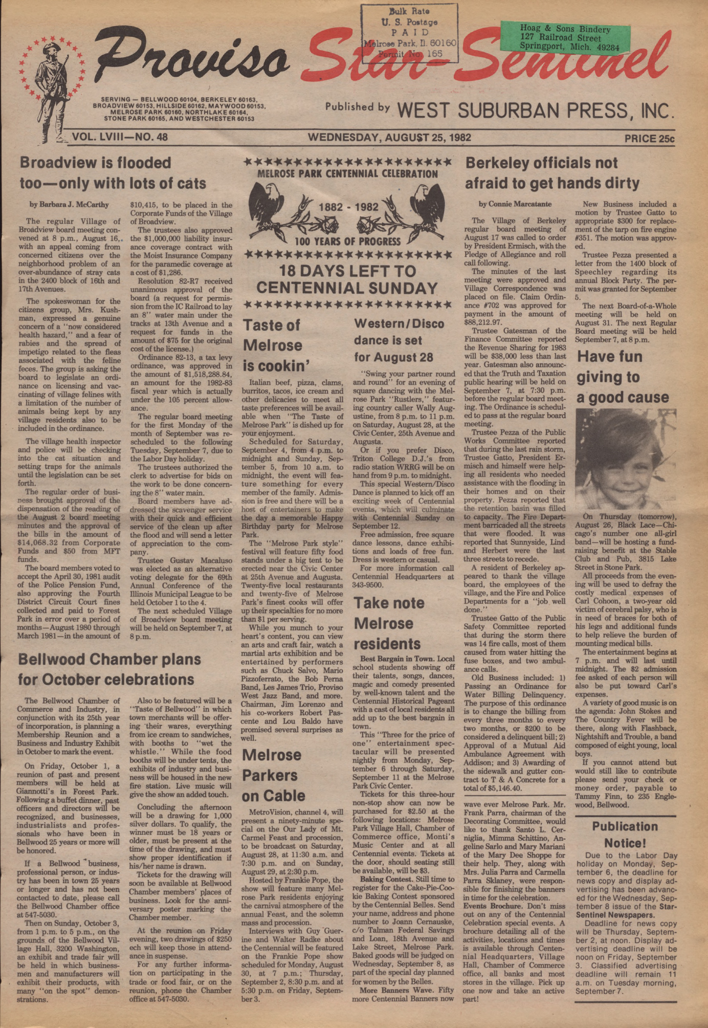Proviso Star-Sentinel – 19820825