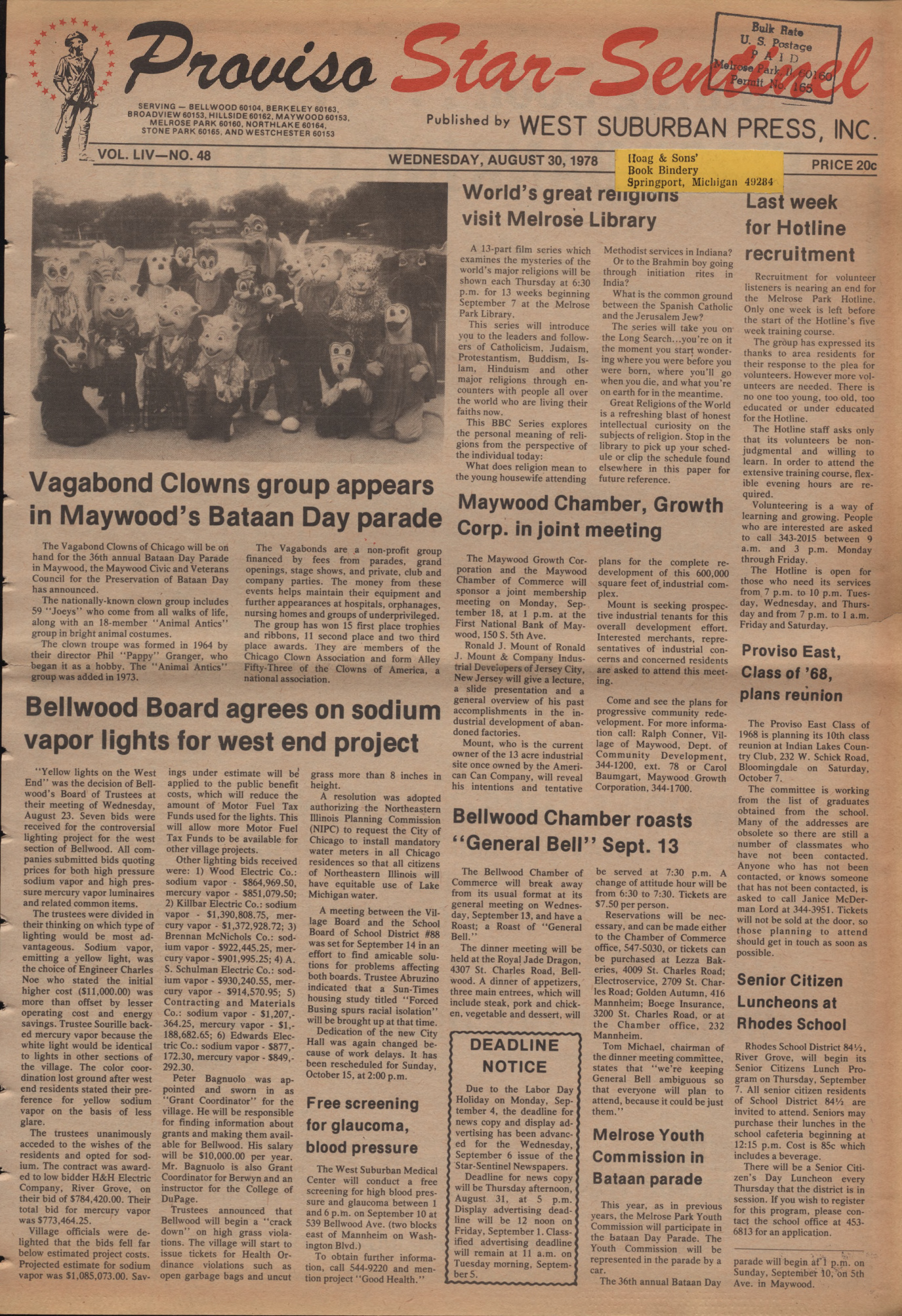 Proviso Star-Sentinel – 19780830