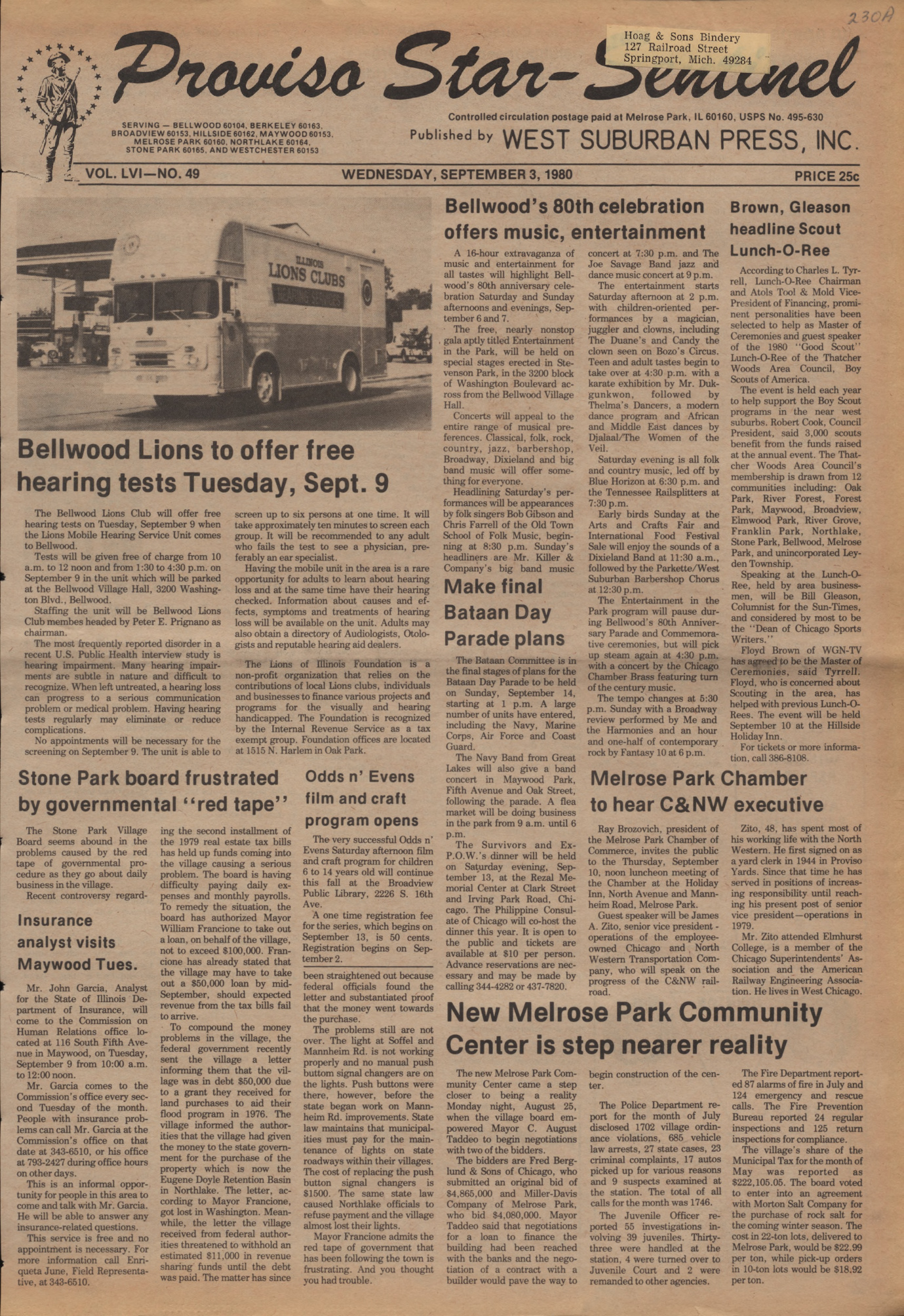 Proviso Star-Sentinel – 19800903