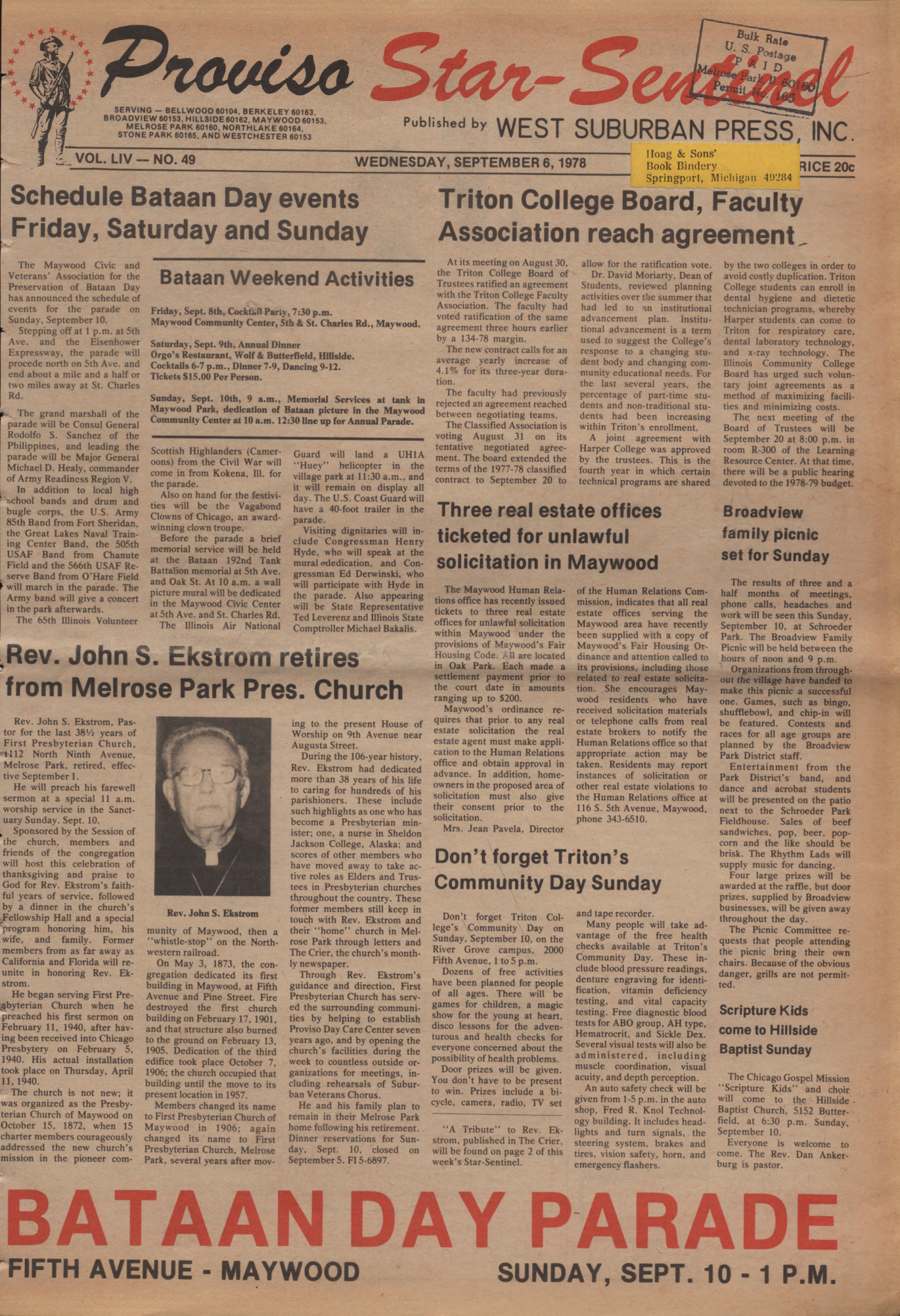 Proviso Star-Sentinel – 19780906