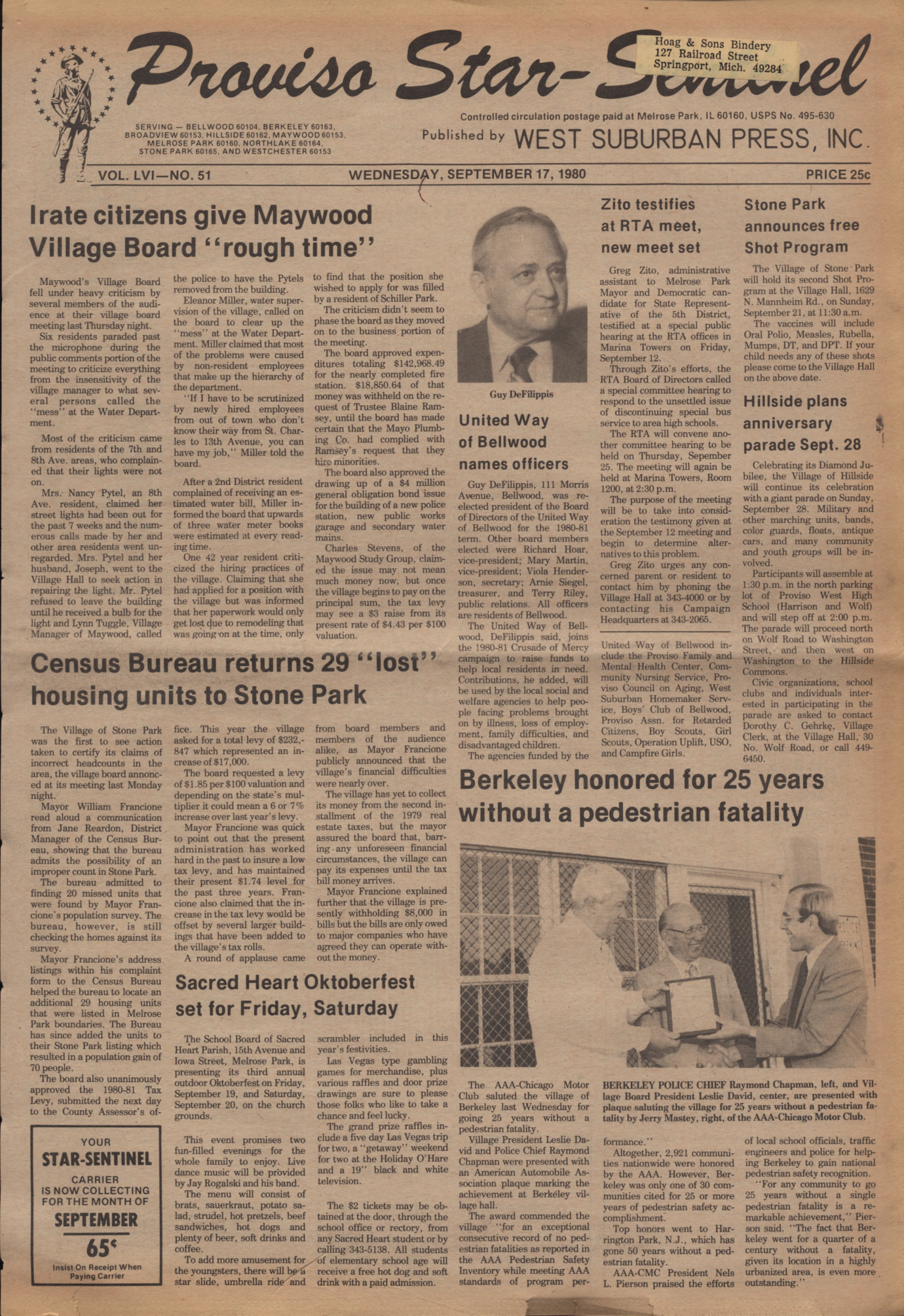 Proviso Star-Sentinel – 19800917