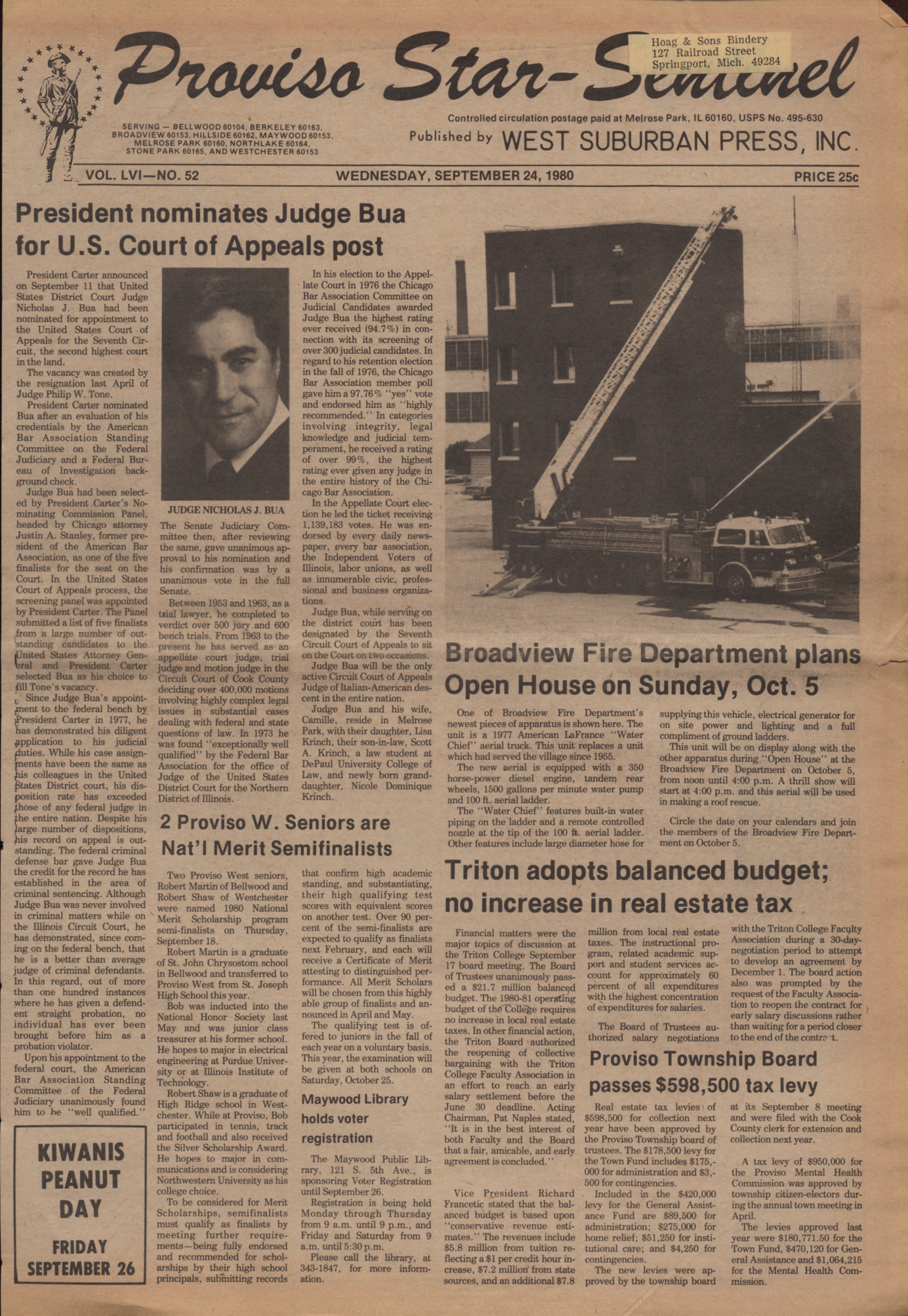 Proviso Star-Sentinel – 19800924