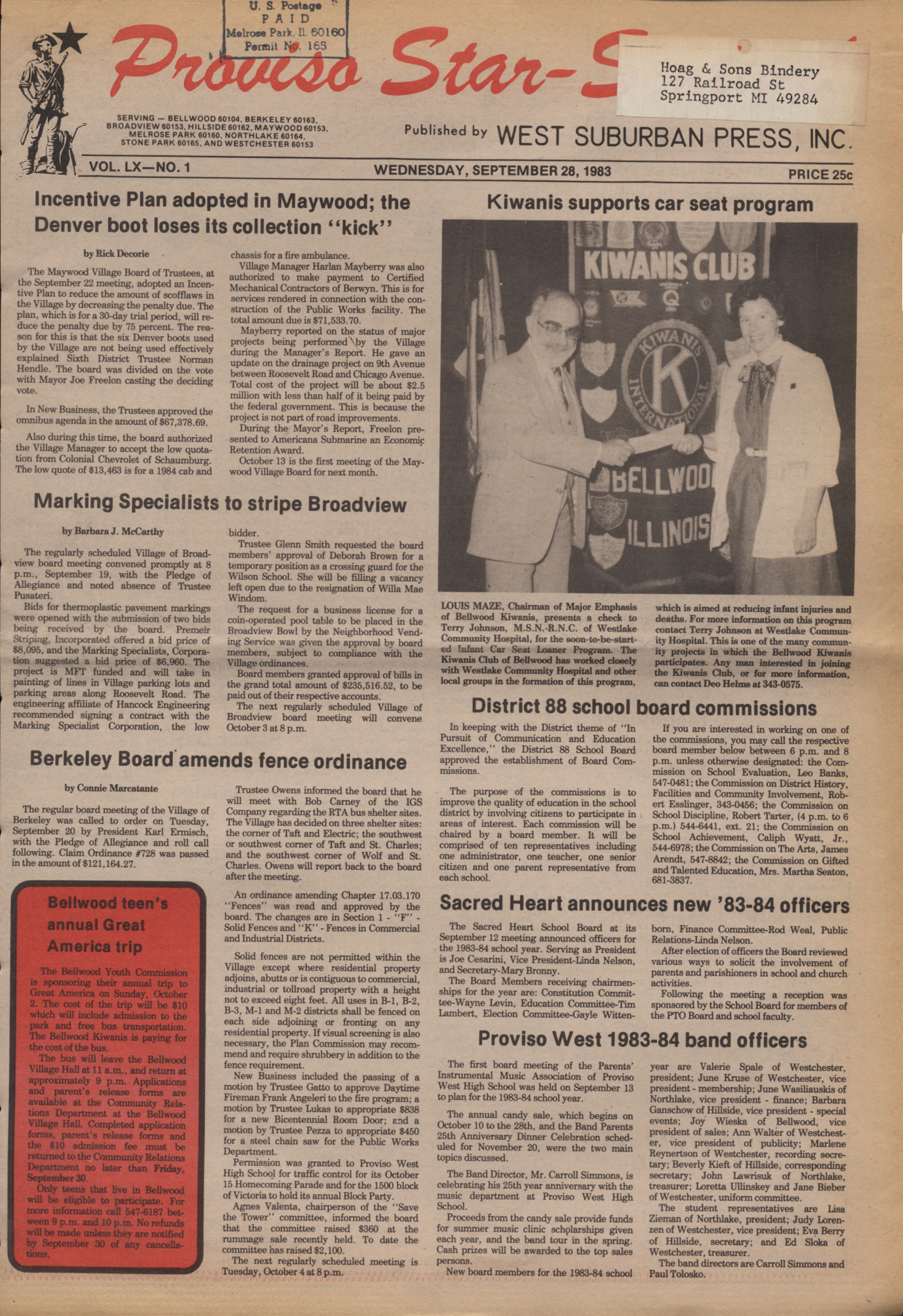 Proviso Star-Sentinel – 19830928