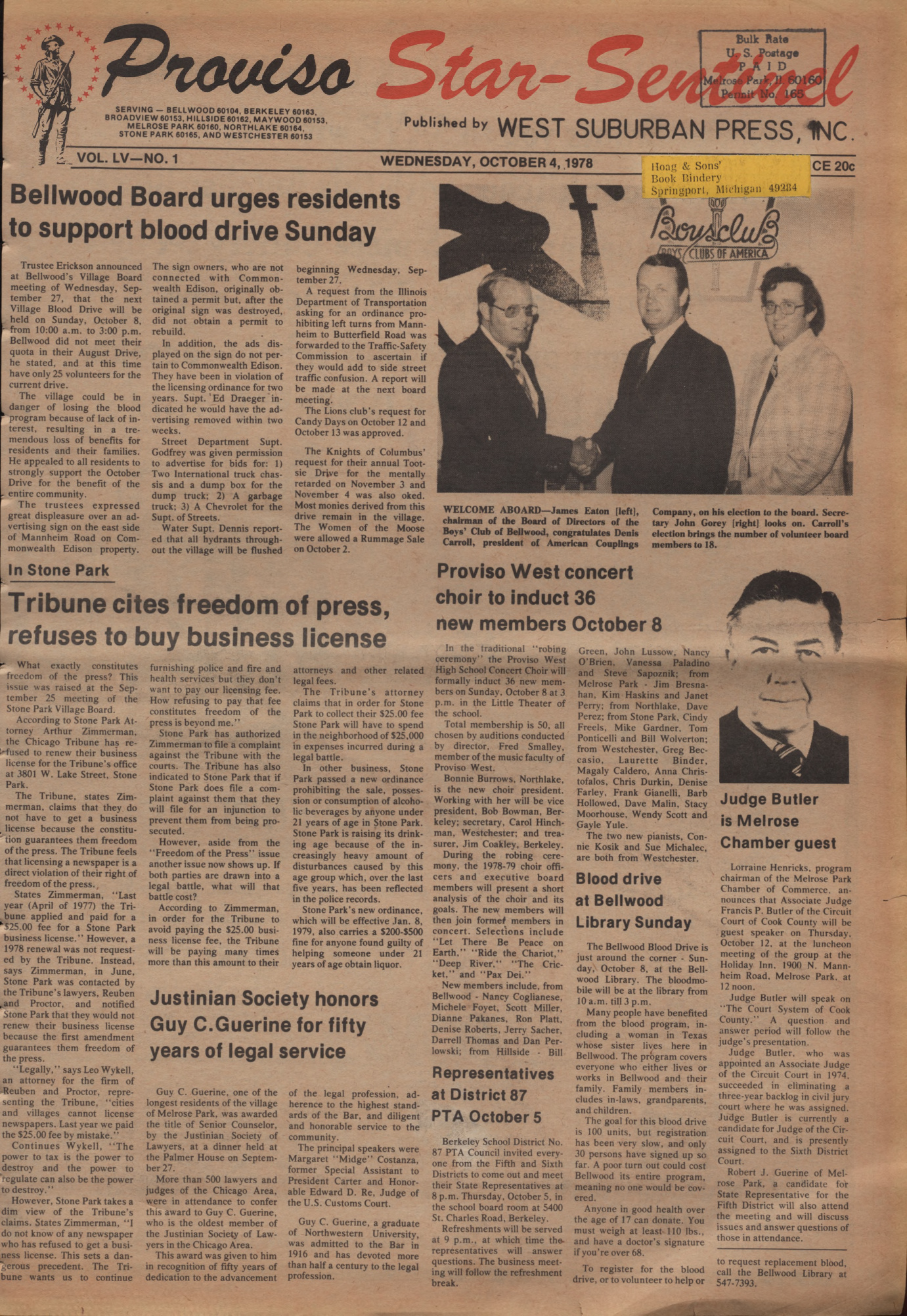 Proviso Star-Sentinel – 19781004