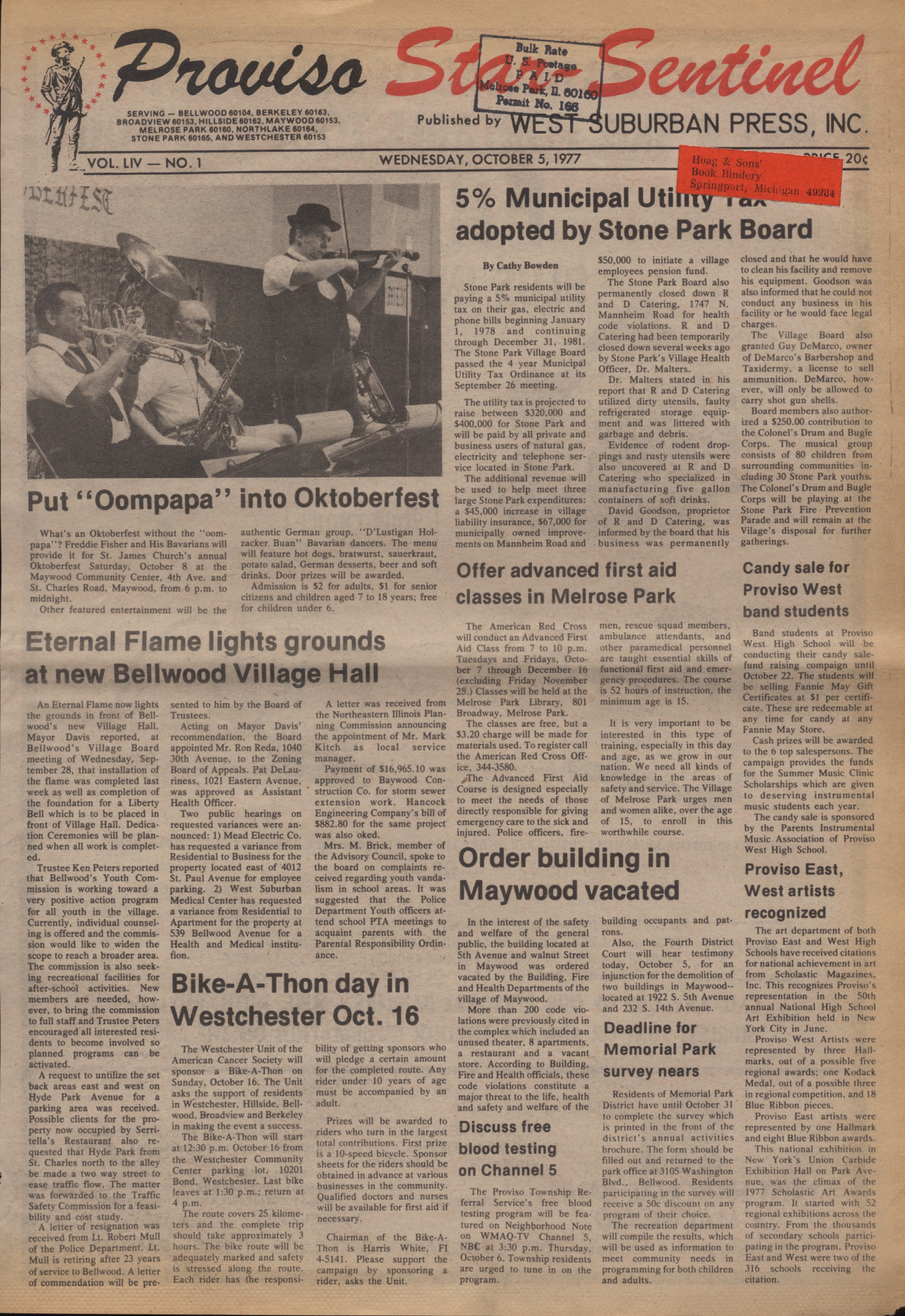 Proviso Star-Sentinel – 19771005