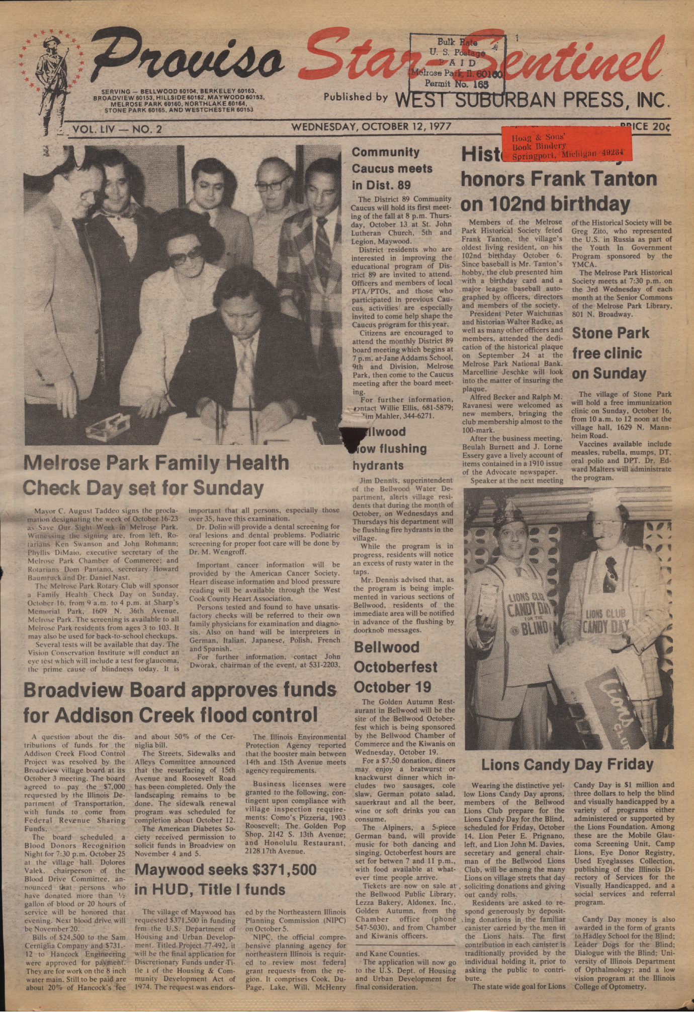 Proviso Star-Sentinel – 19771012