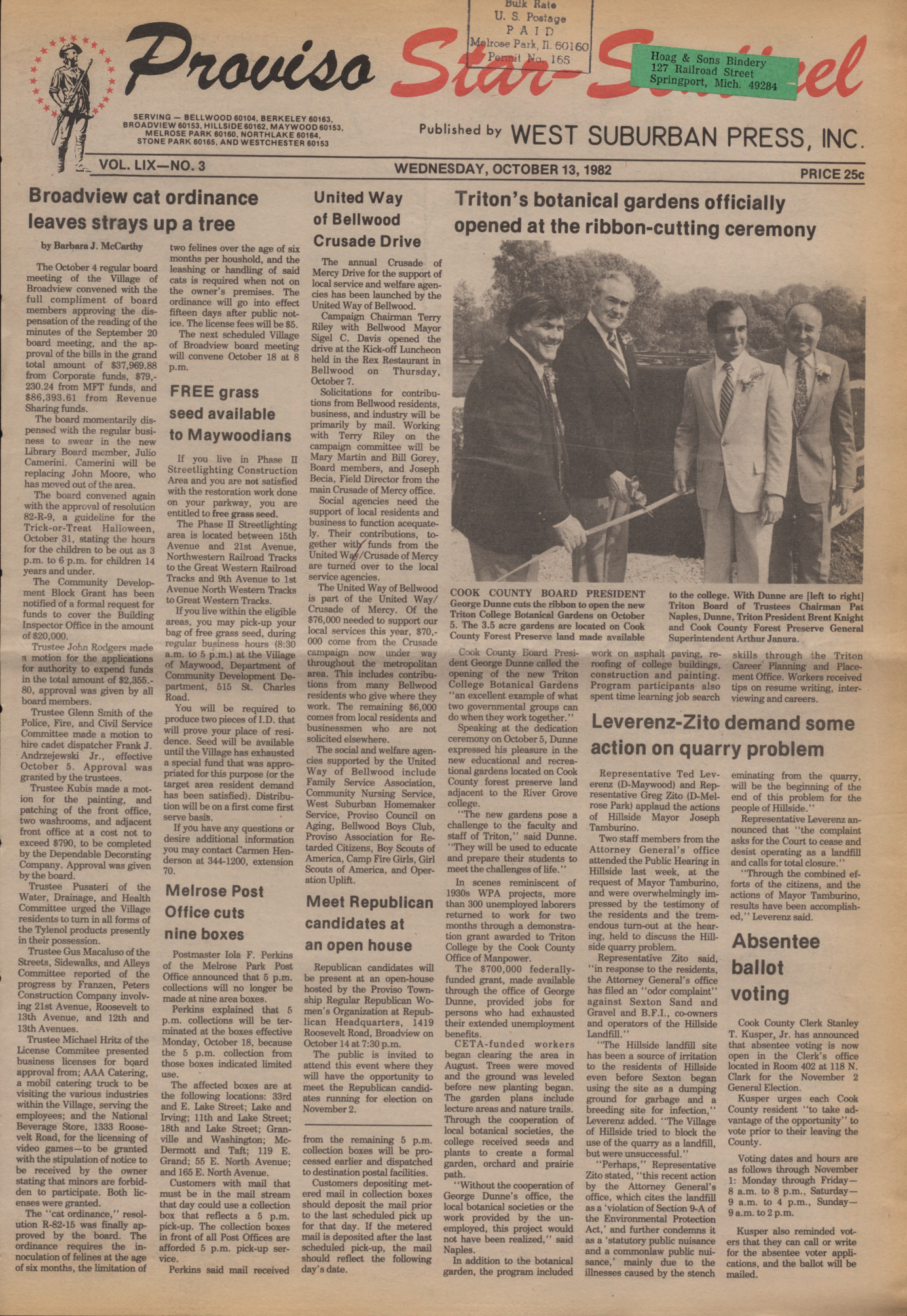 Proviso Star-Sentinel – 19821013