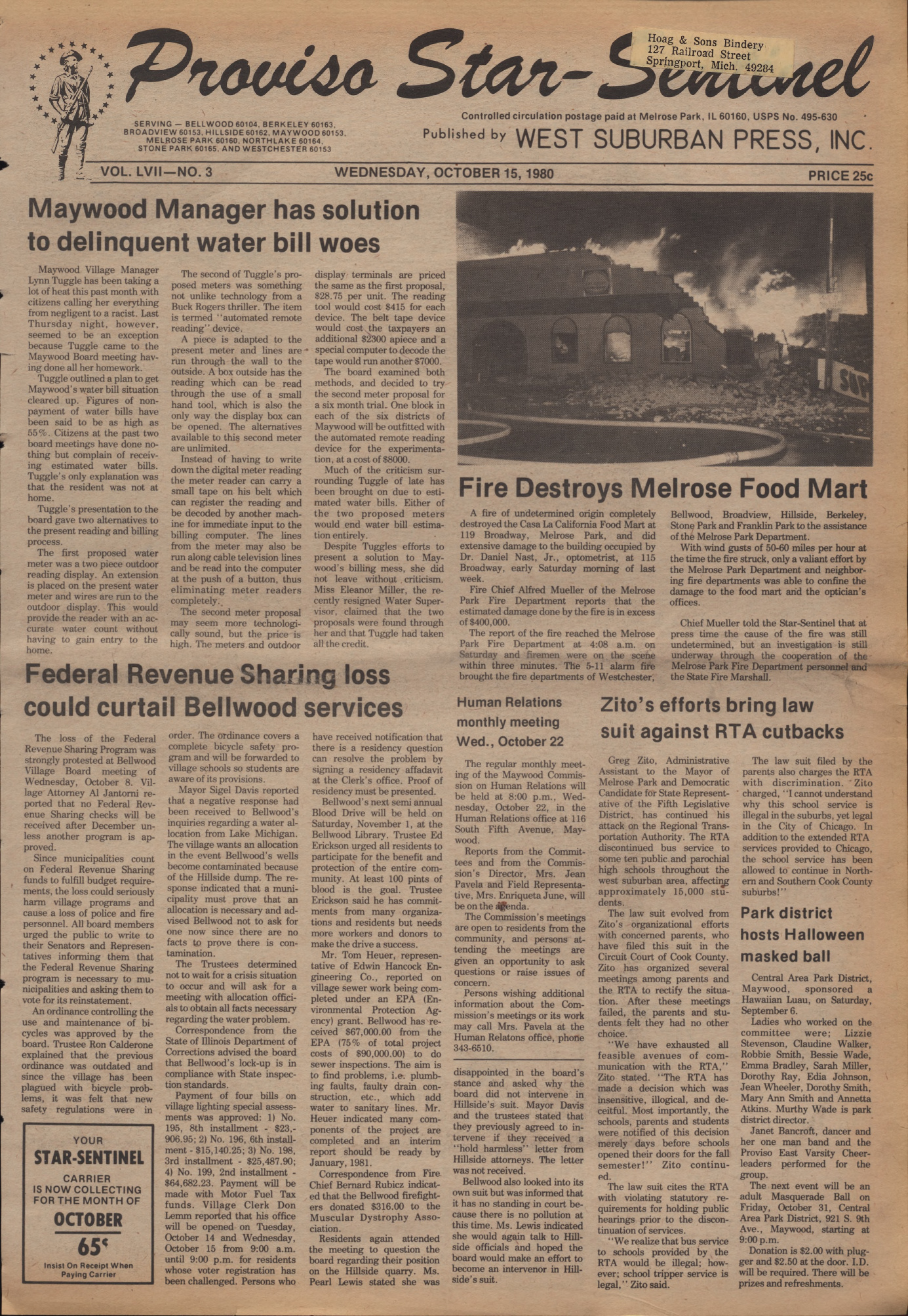 Proviso Star-Sentinel – 19801015