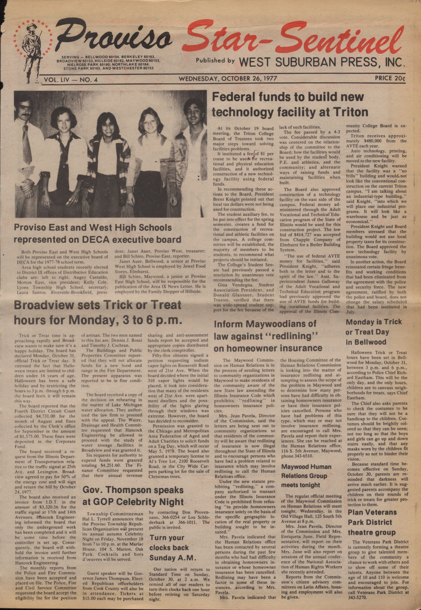 Proviso Star-Sentinel – 19771026