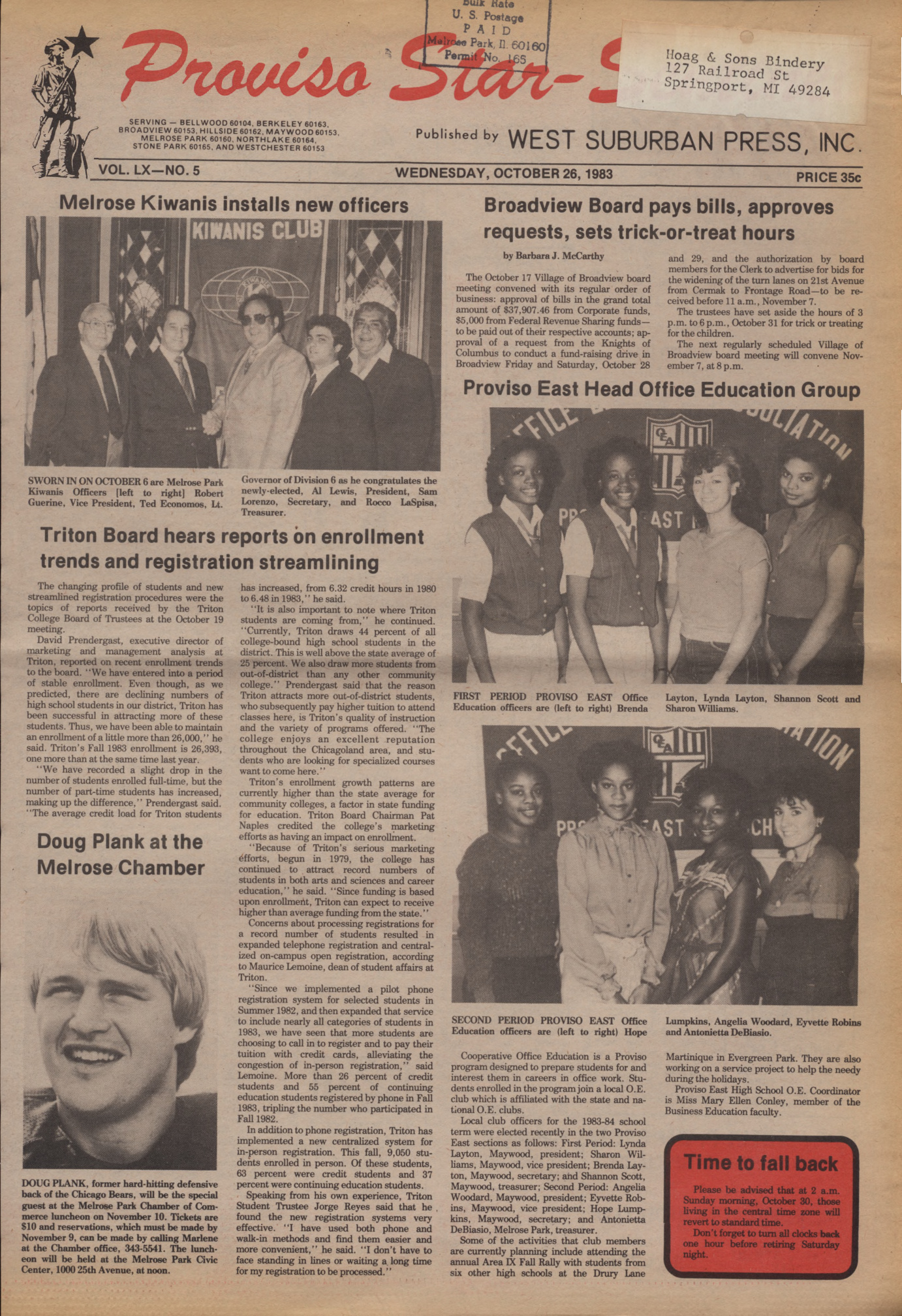 Proviso Star-Sentinel – 19831026