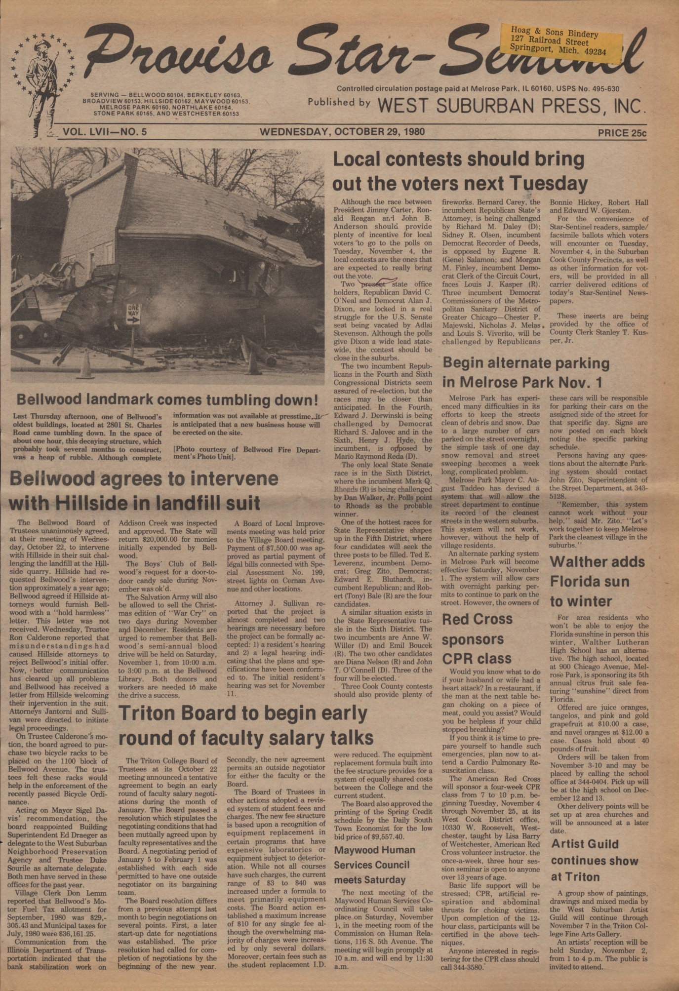 Proviso Star-Sentinel – 19801029