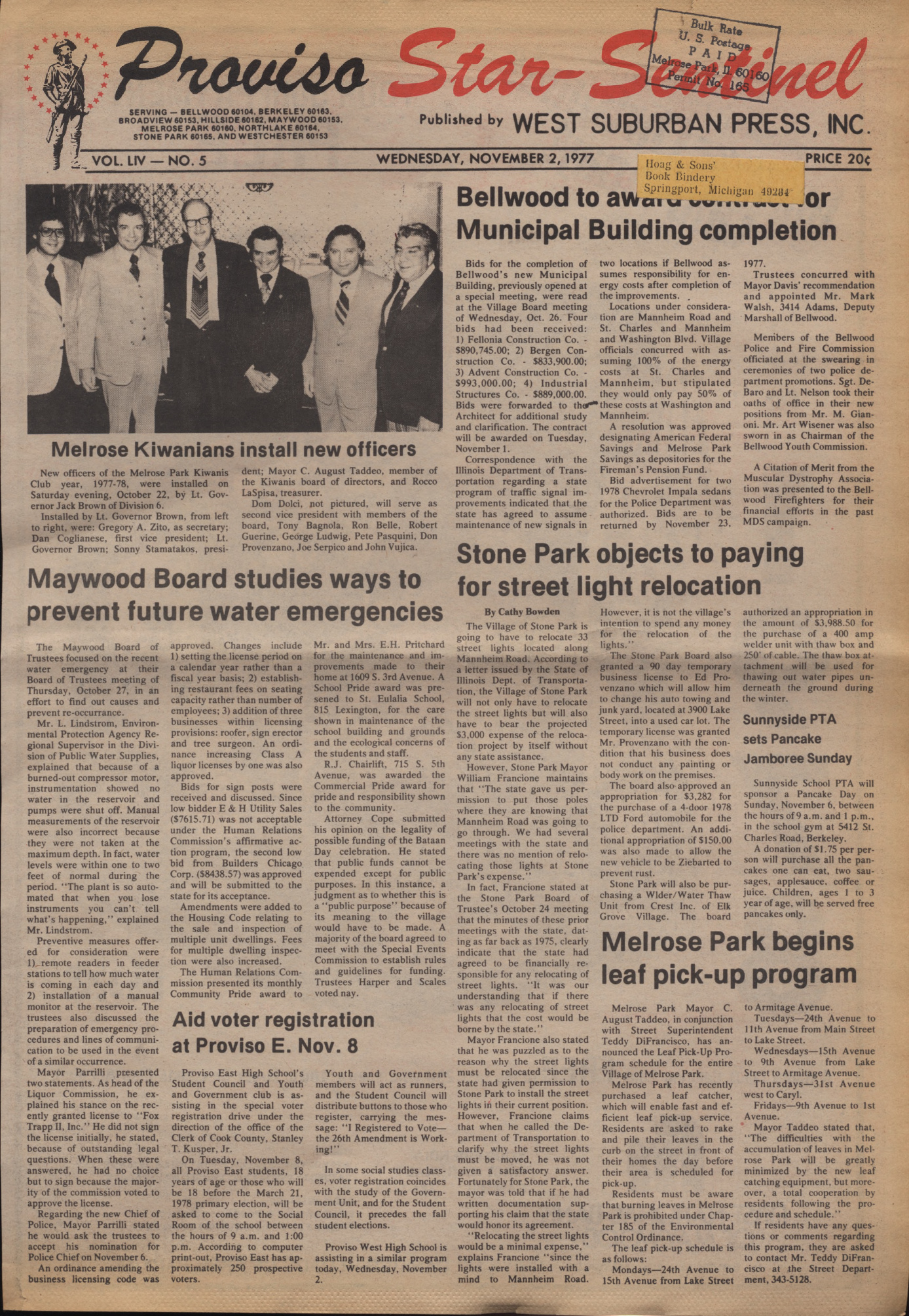 Proviso Star-Sentinel – 19771102
