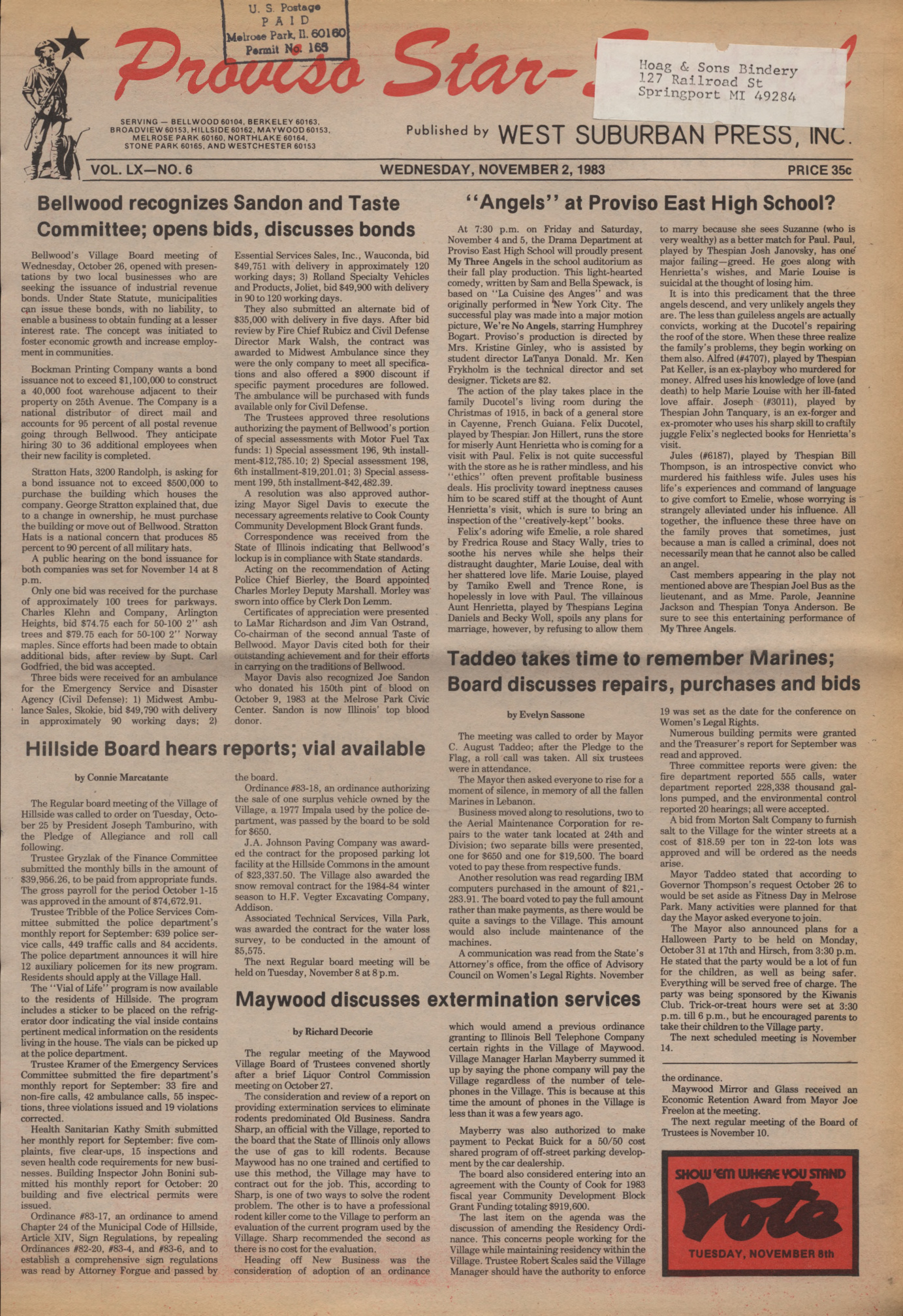 Proviso Star-Sentinel – 19831102