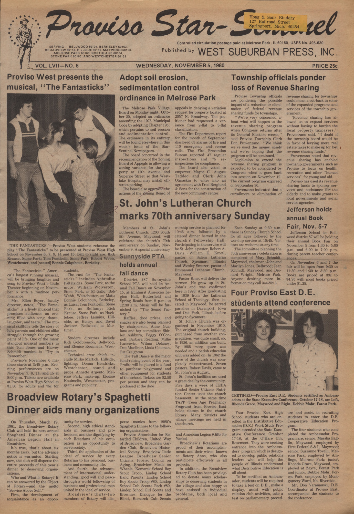 Proviso Star-Sentinel – 19801105