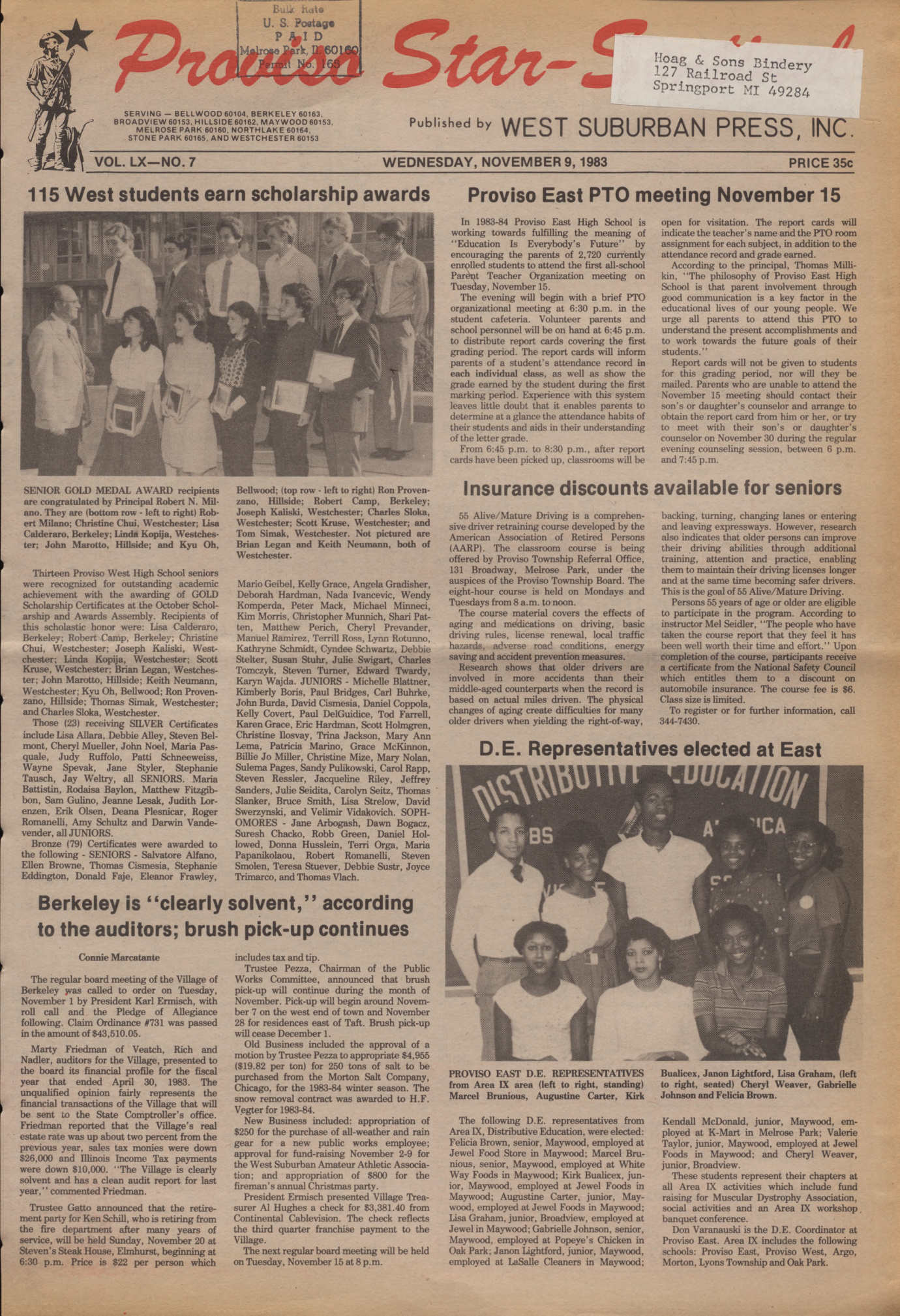 Proviso Star-Sentinel – 19831109