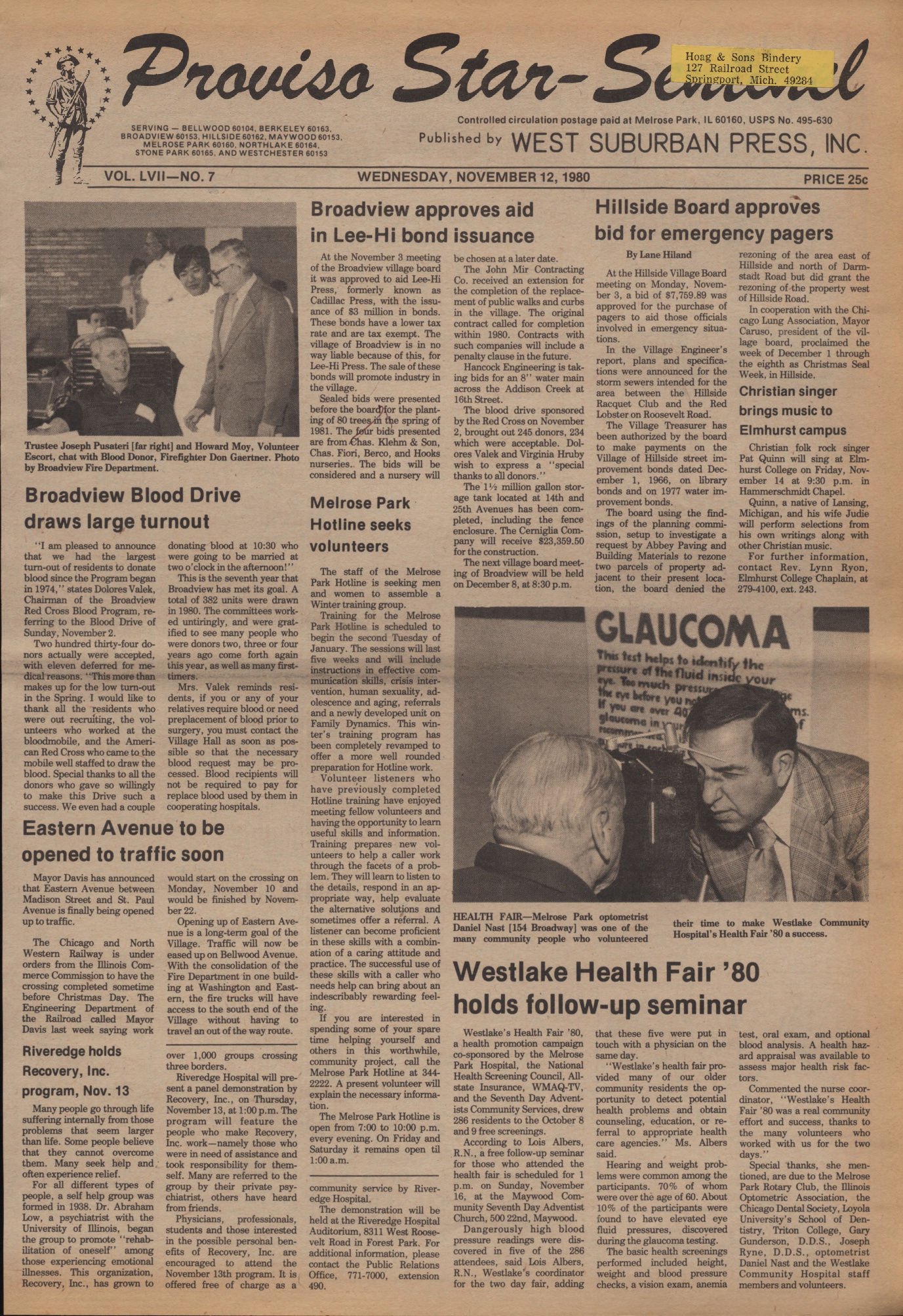 Proviso Star-Sentinel – 19801112