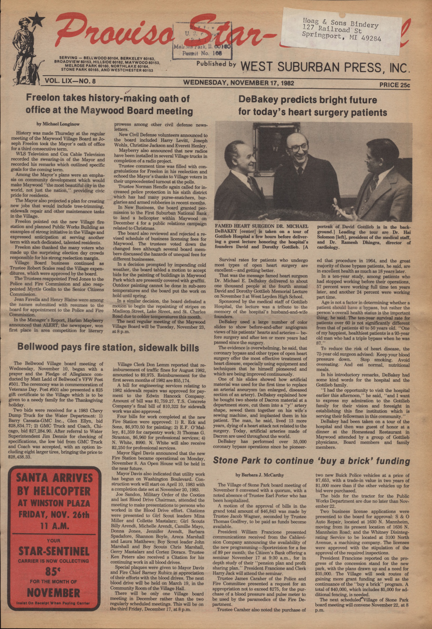 Proviso Star-Sentinel – 19821117