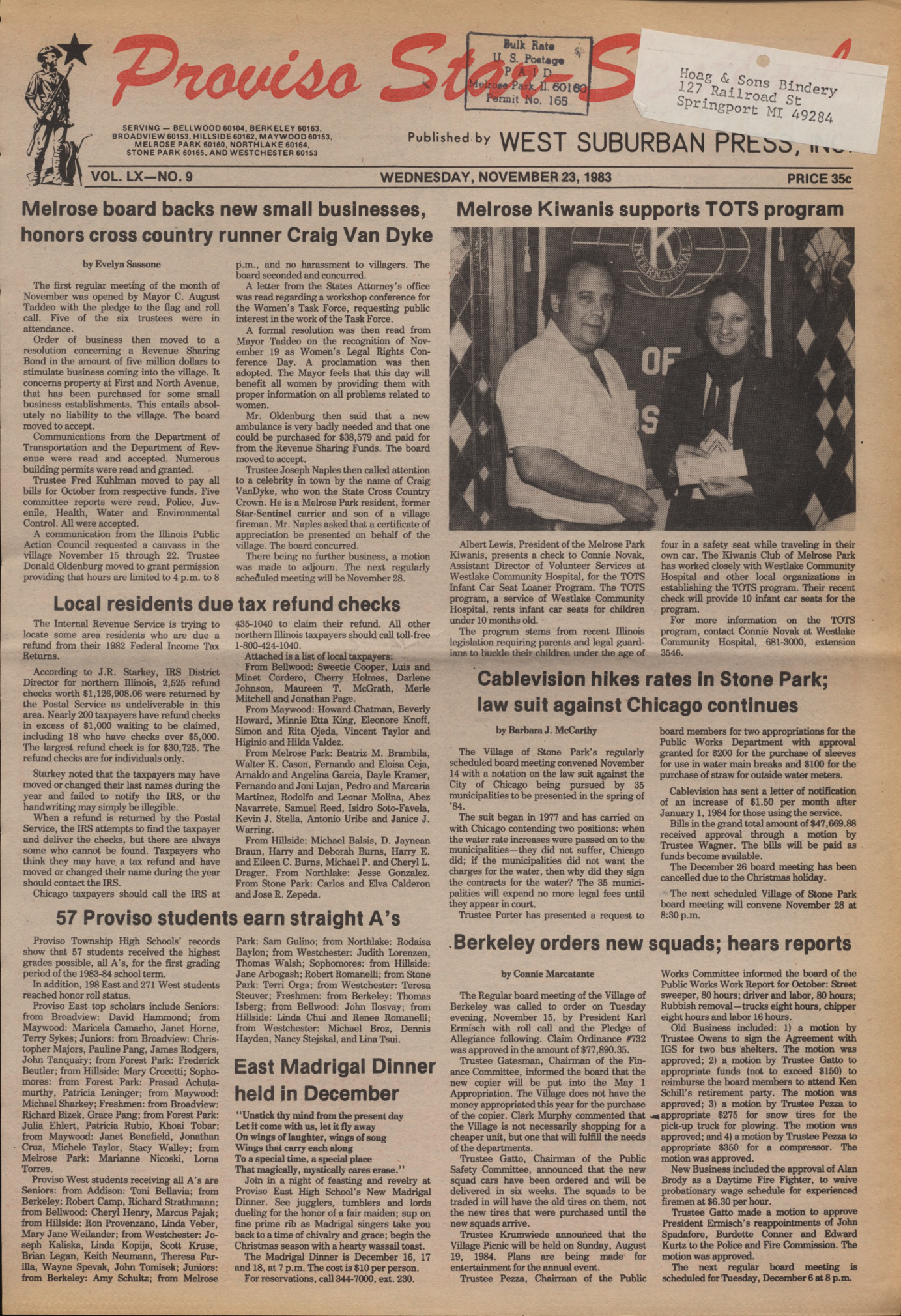 Proviso Star-Sentinel – 19831123