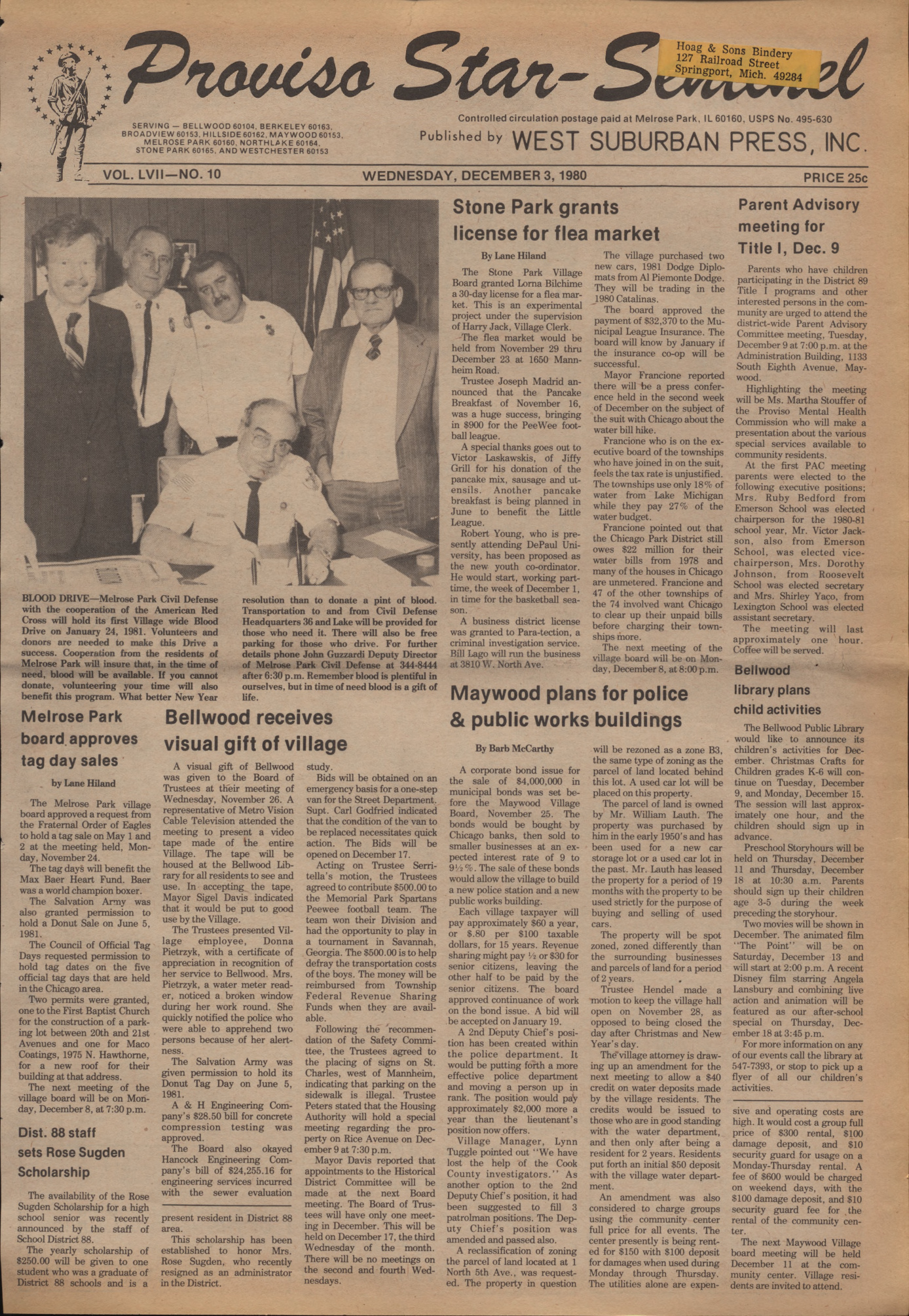 Proviso Star-Sentinel – 19801203